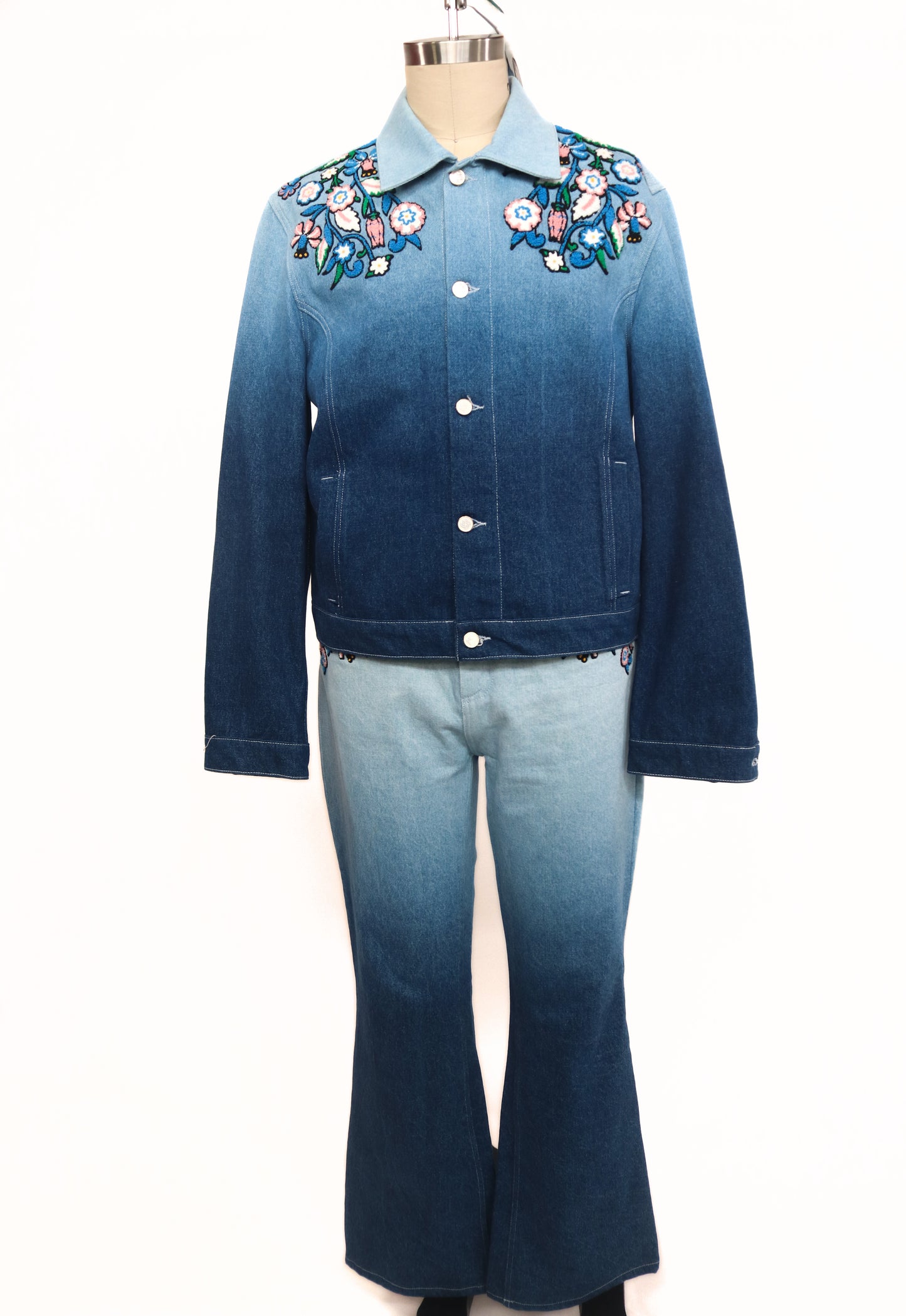 Casablanca Denim Floral Jacket