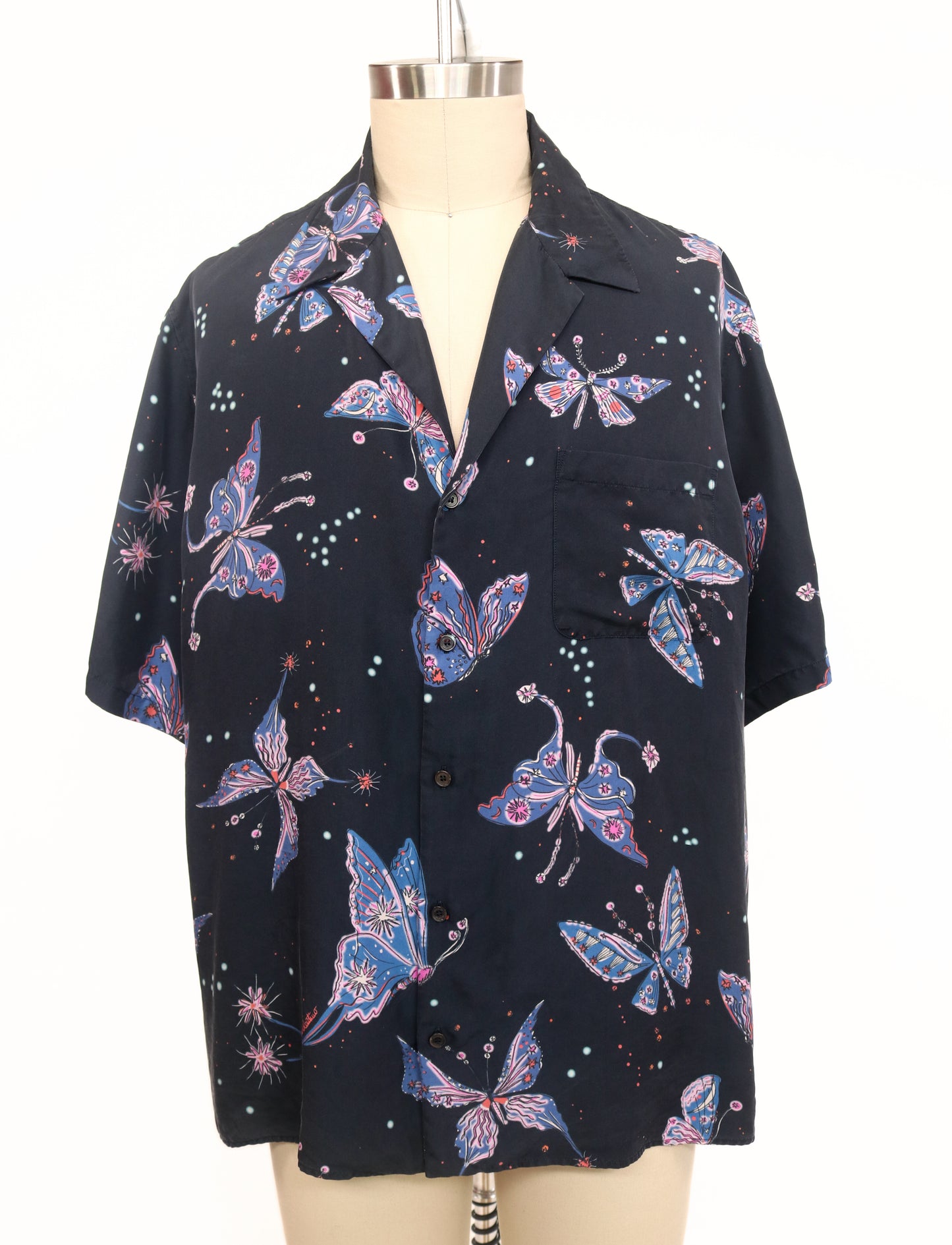 Valentino Butterfly Button-Up Shirt