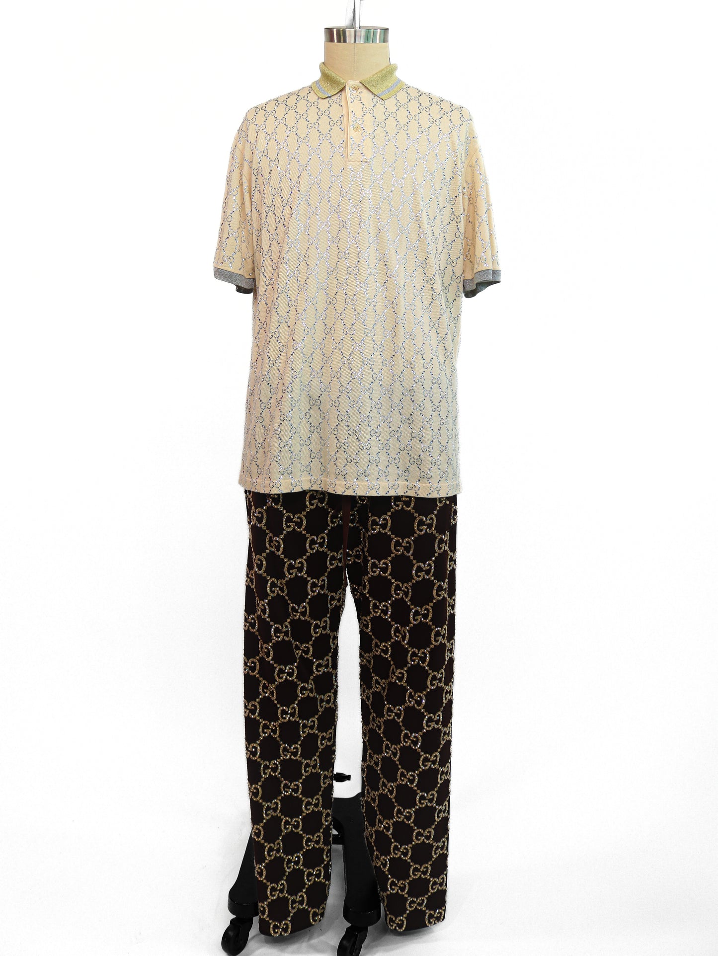 Gucci Crystallized Polo Shirt