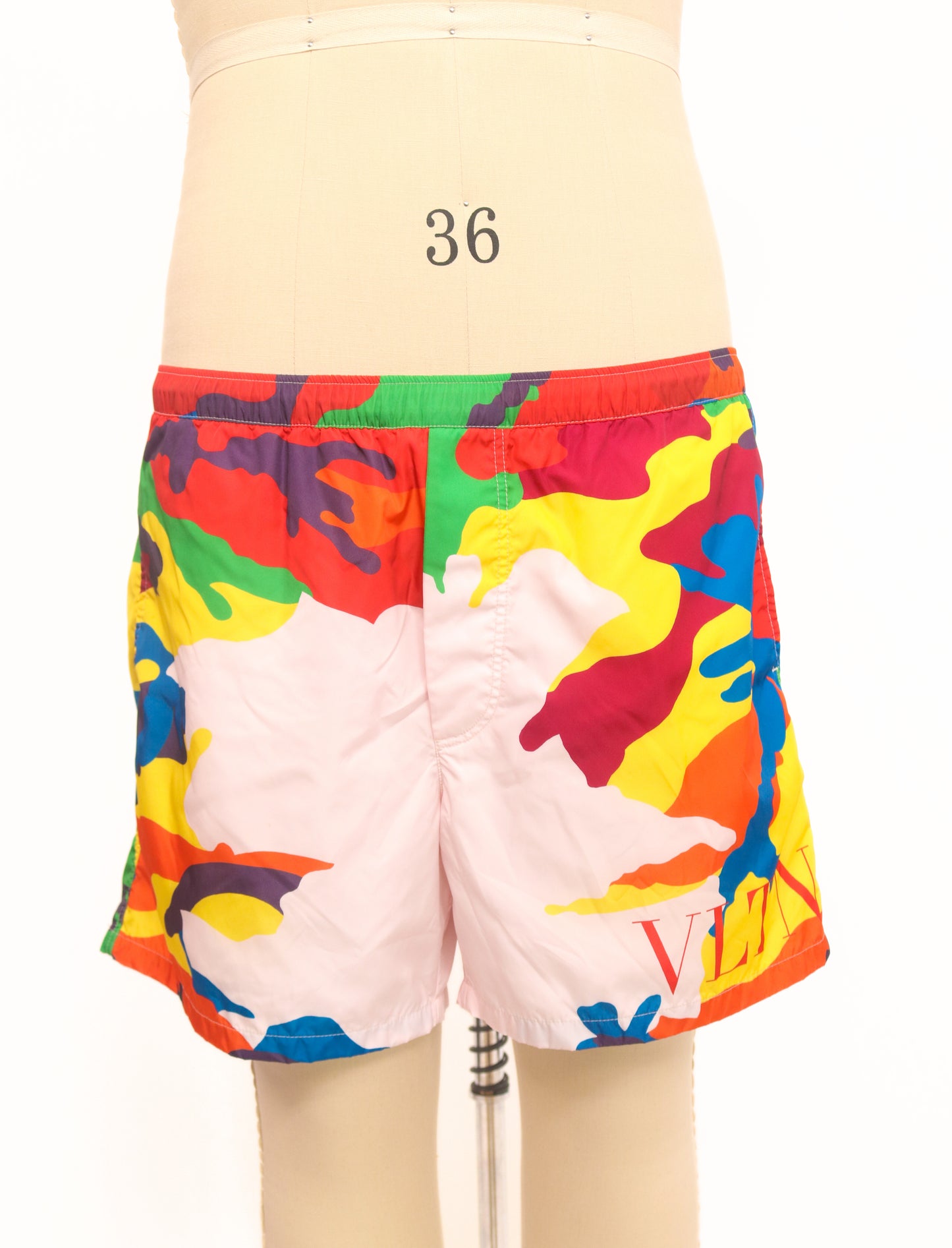 Valentino Rainbow Camo Swim Trunks