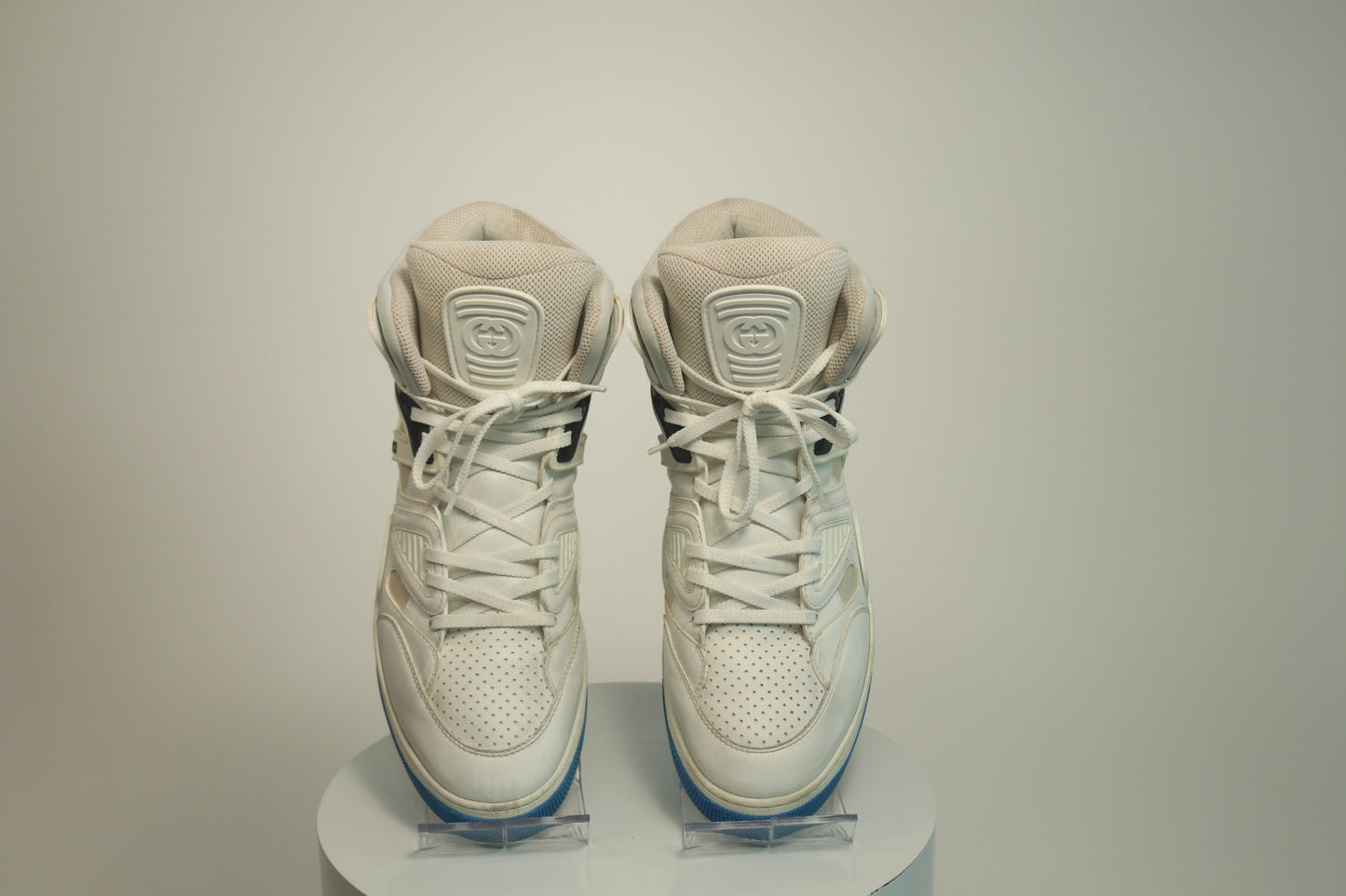 Gucci Basket Blue High Top Sneakers