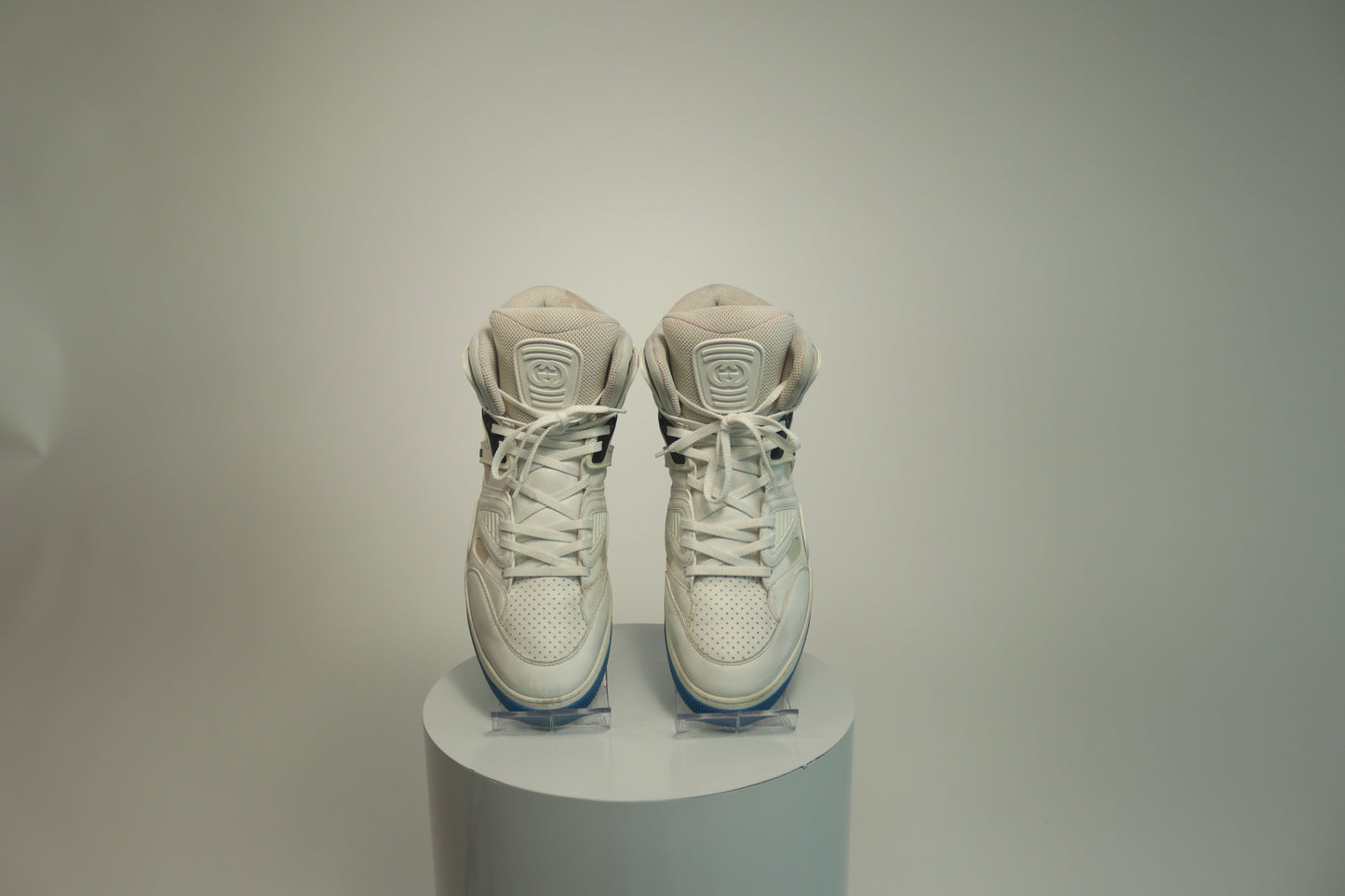 Gucci Basket Blue High Top Sneakers