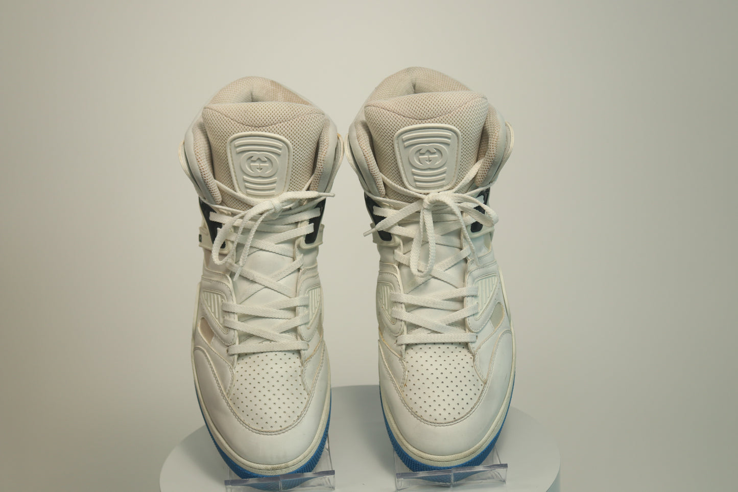 Gucci Basket Blue High Top Sneakers