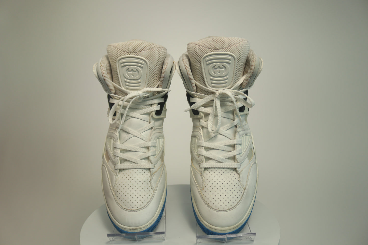 Gucci Basket Blue High Top Sneakers