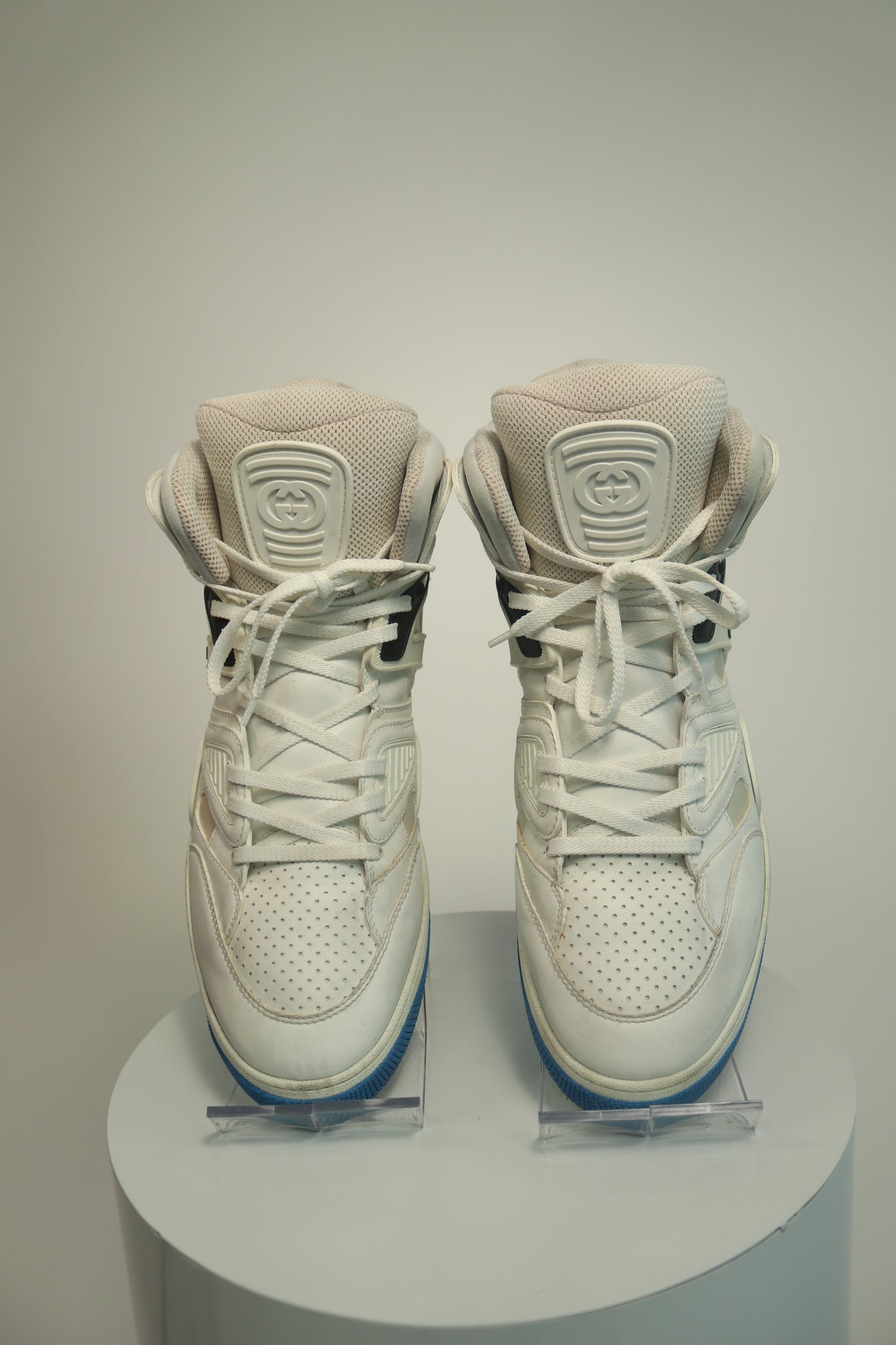 Gucci Basket Blue High Top Sneakers