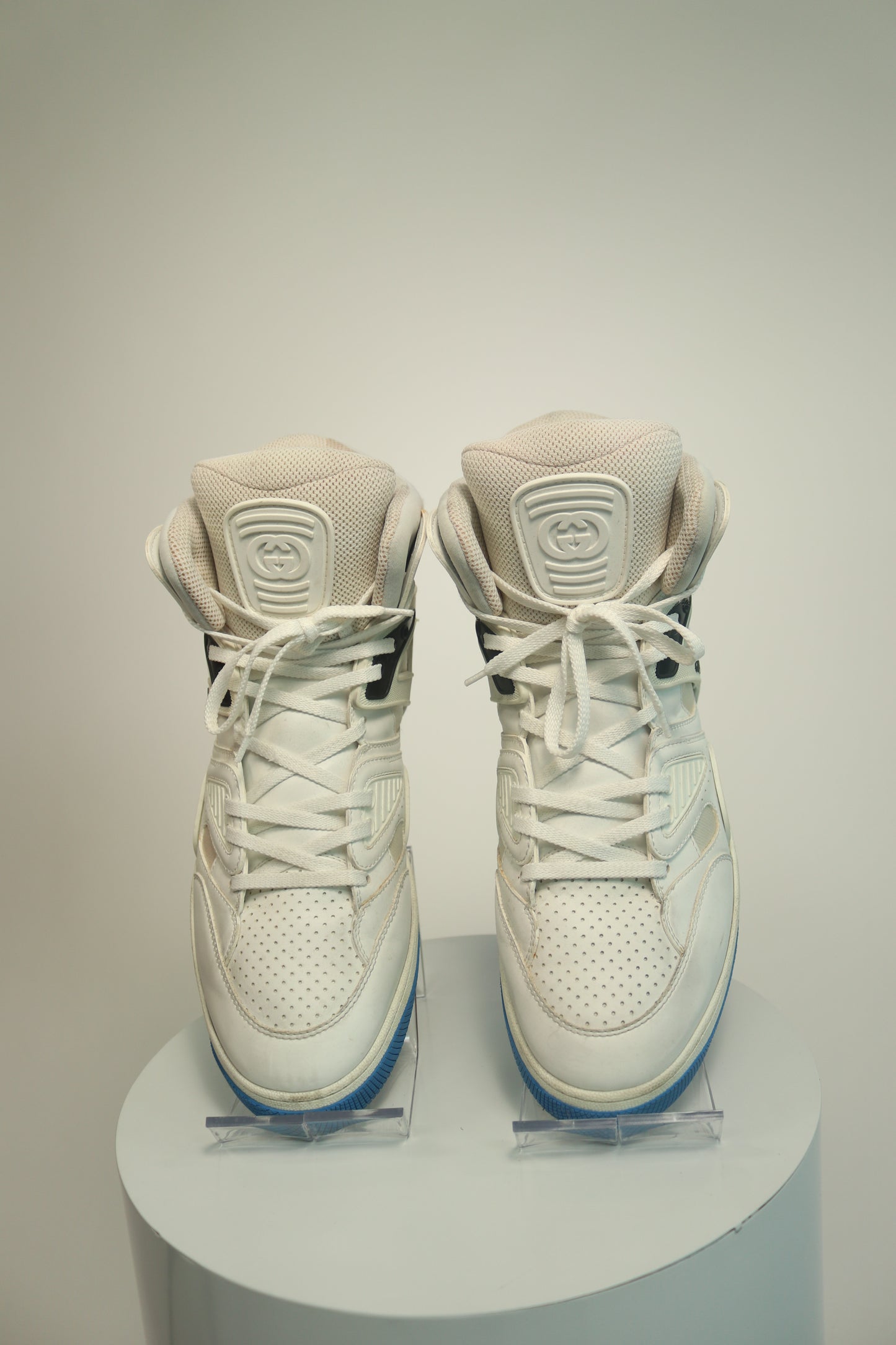 Gucci Basket Blue High Top Sneakers