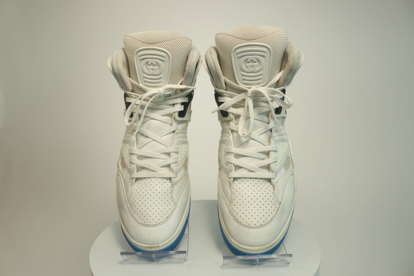 Gucci Basket Blue High Top Sneakers