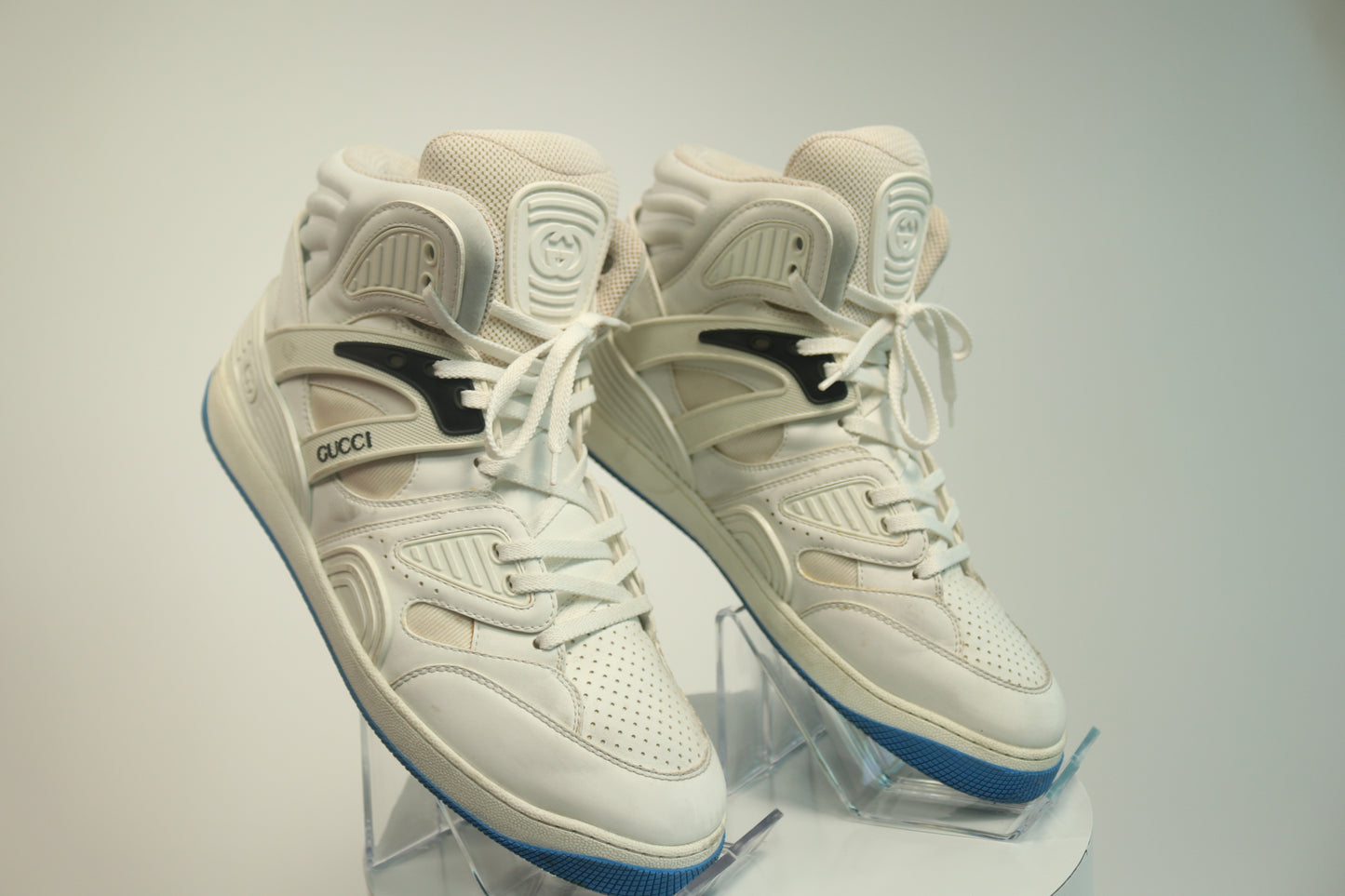 Gucci Basket Blue High Top Sneakers
