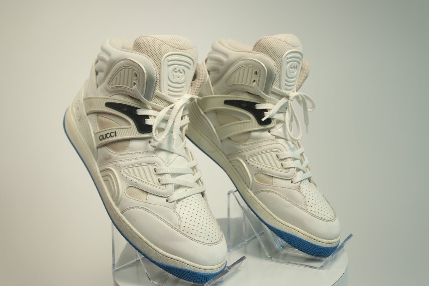 Gucci Basket Blue High Top Sneakers