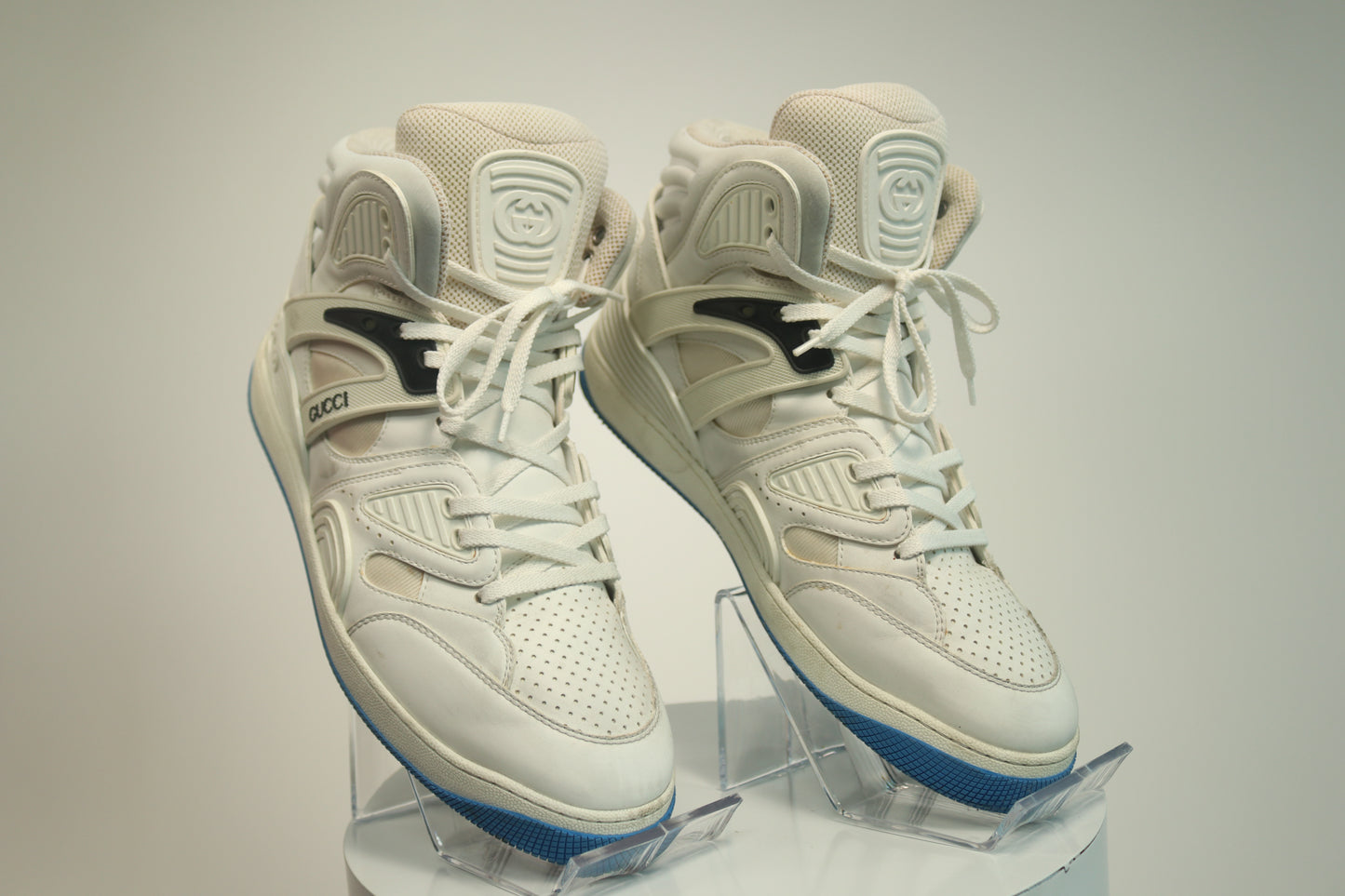 Gucci Basket Blue High Top Sneakers