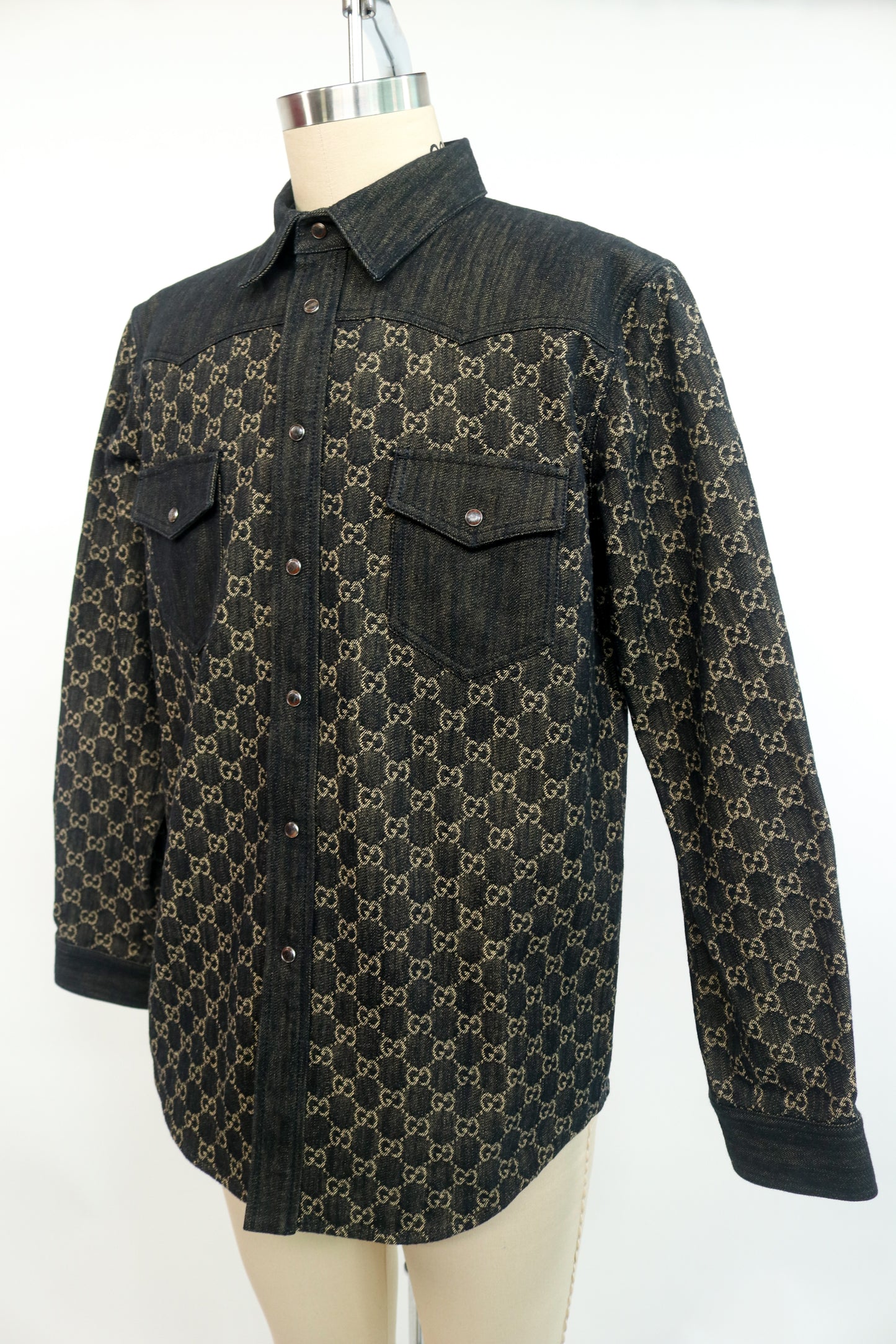 Gucci Monogram Denim Overshirt