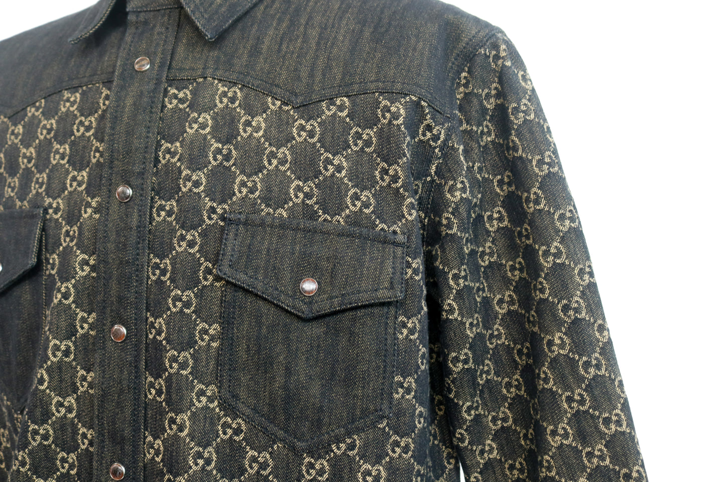 Gucci Monogram Denim Overshirt
