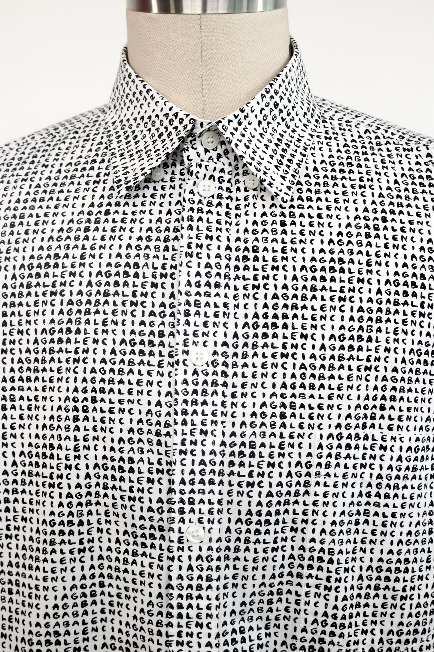 Balenciaga Short Sleeve Button-Up Shirt