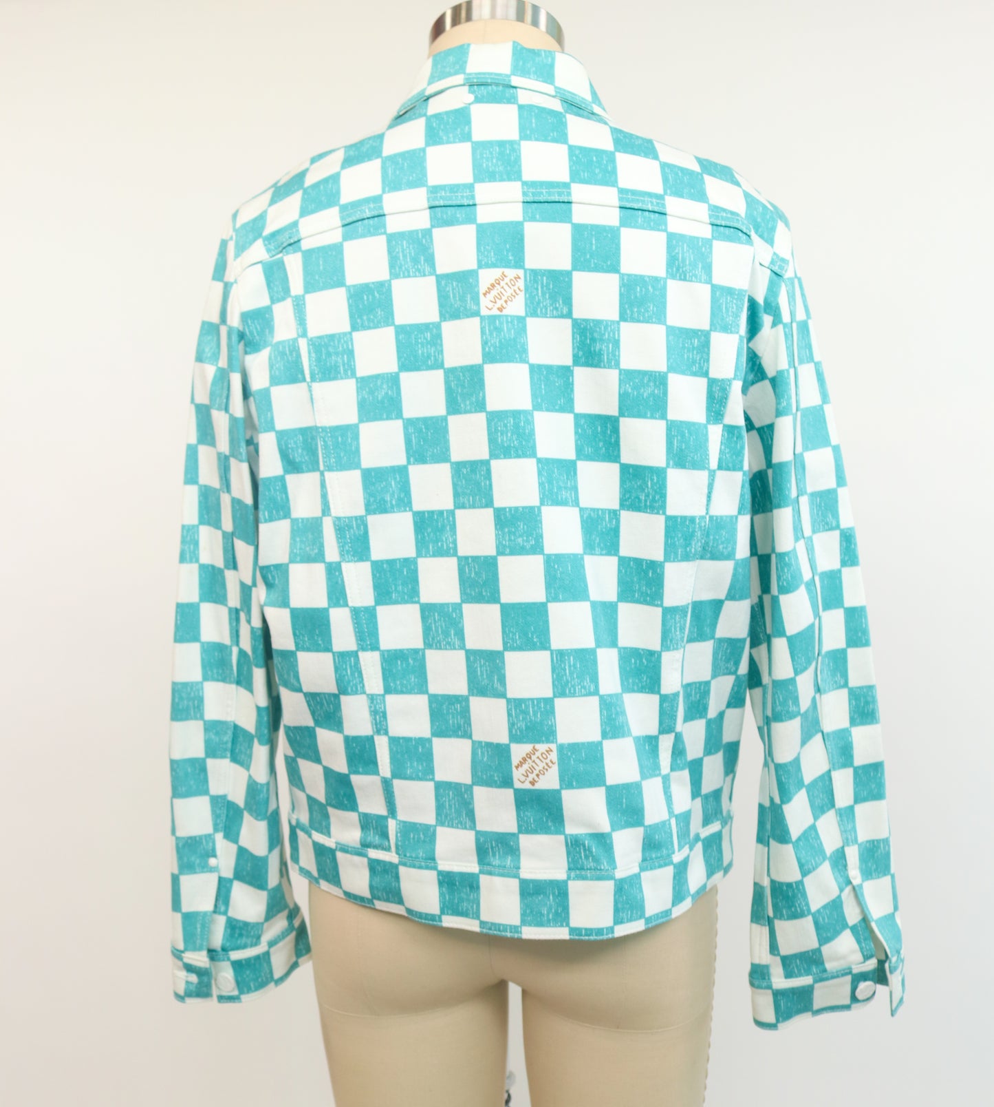 Louis Vuitton Damier Denim Checkered Jacket