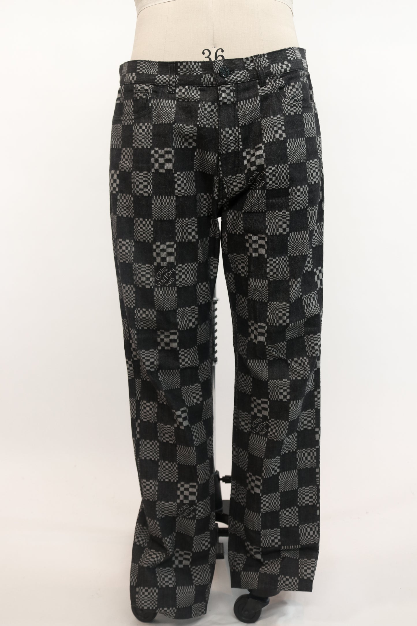 Louis Vuitton Checkered Jeans