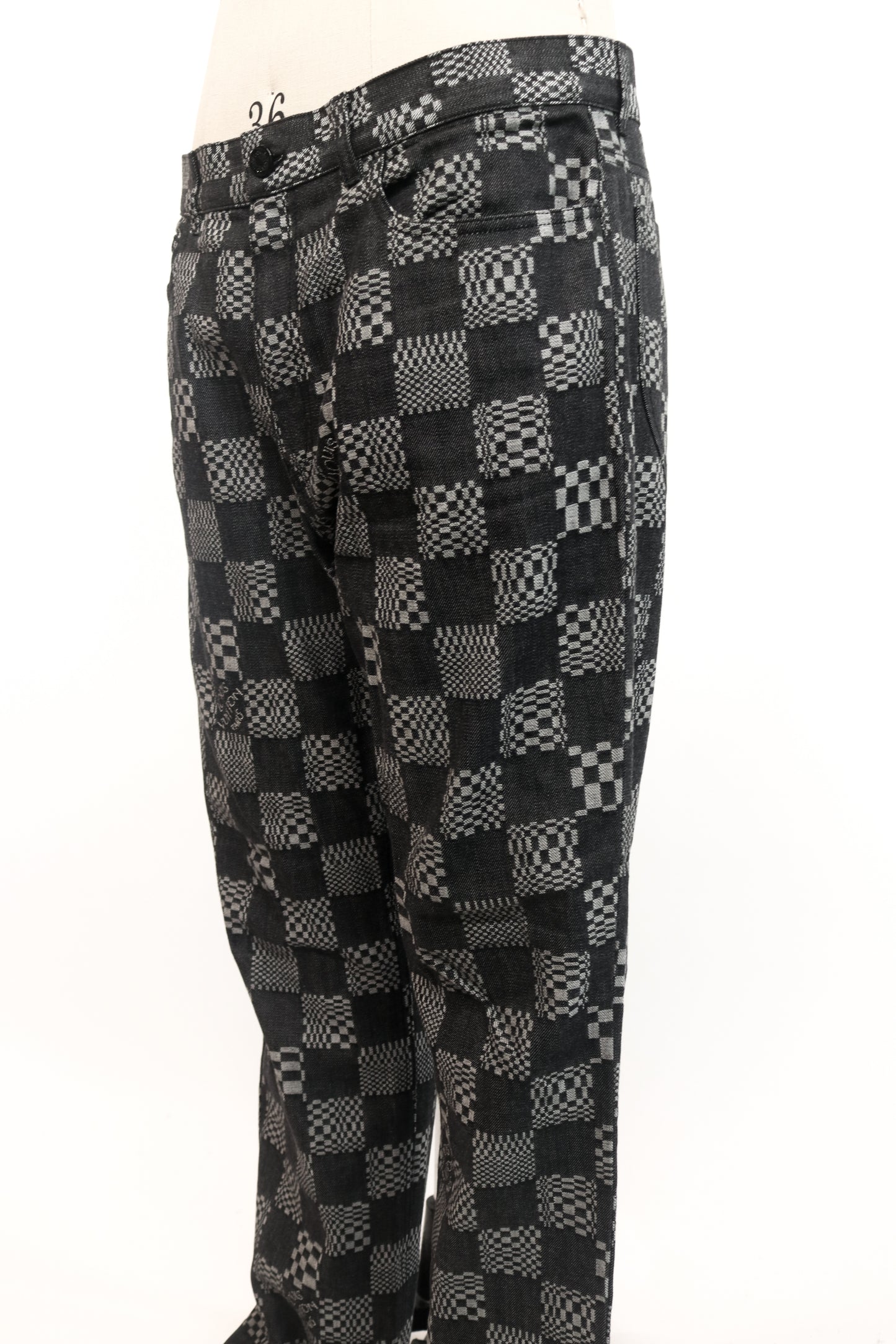 Louis Vuitton Checkered Jeans