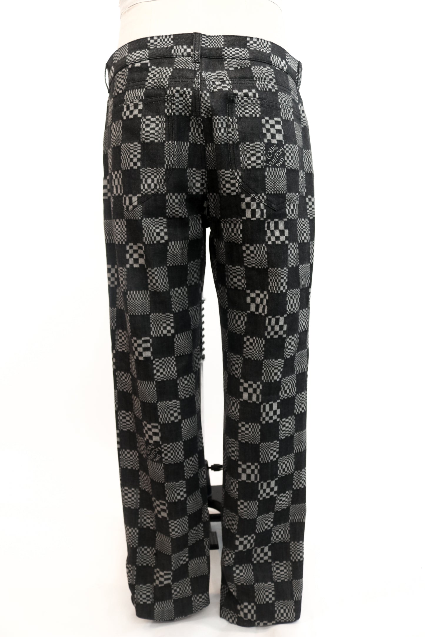 Louis Vuitton Checkered Jeans