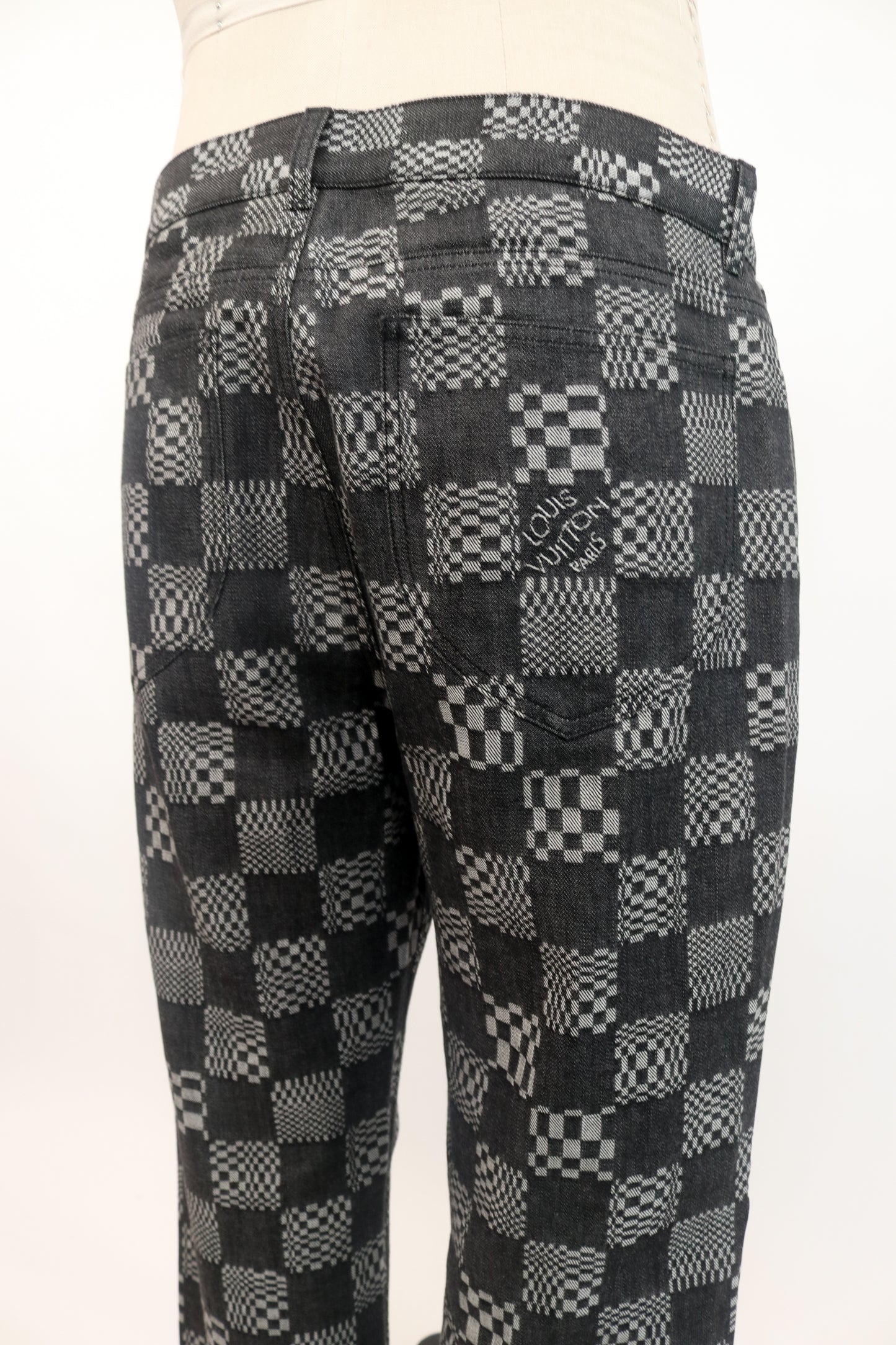 Louis Vuitton Checkered Jeans