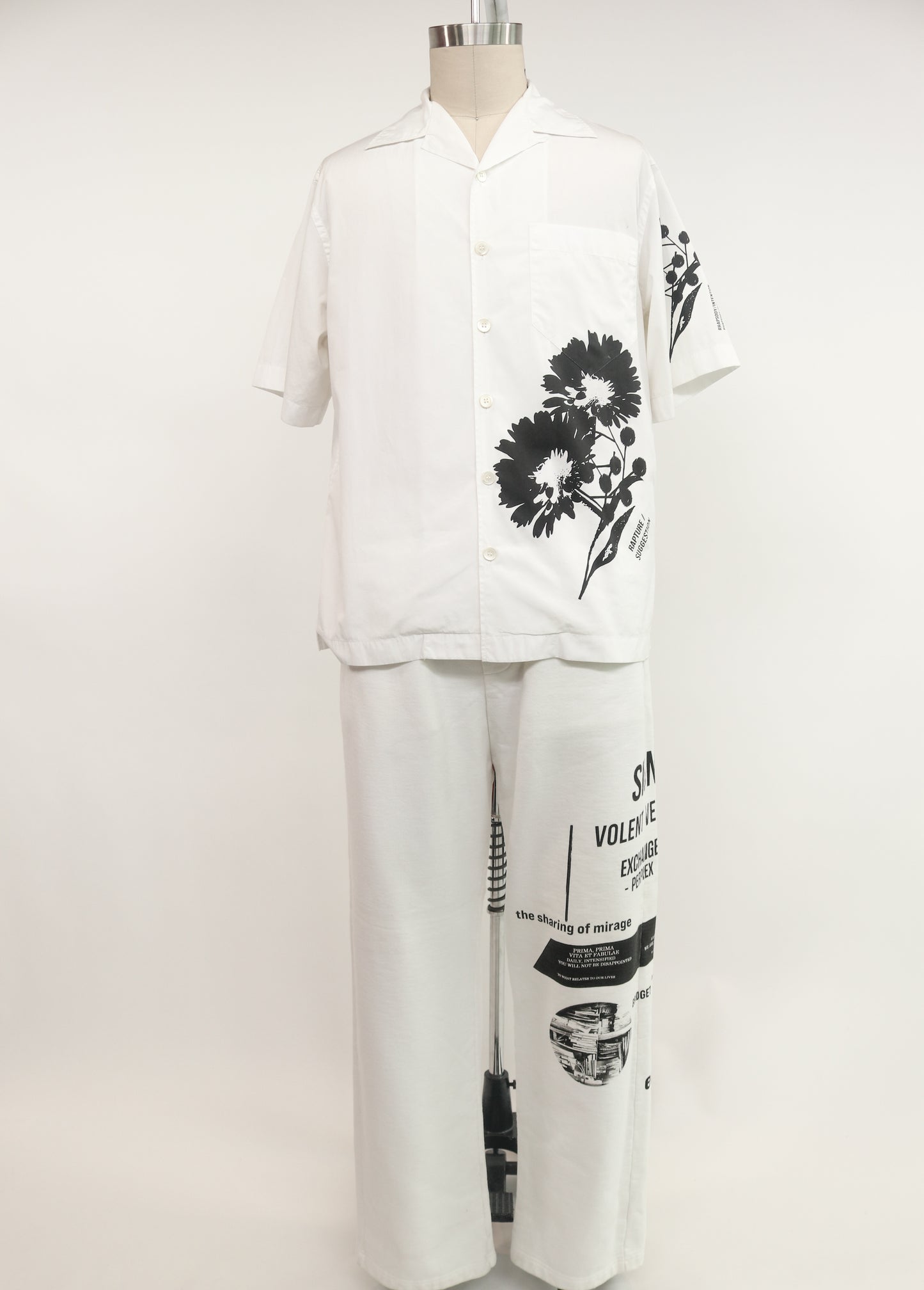 Prada Floral Short Sleeve Button-Up