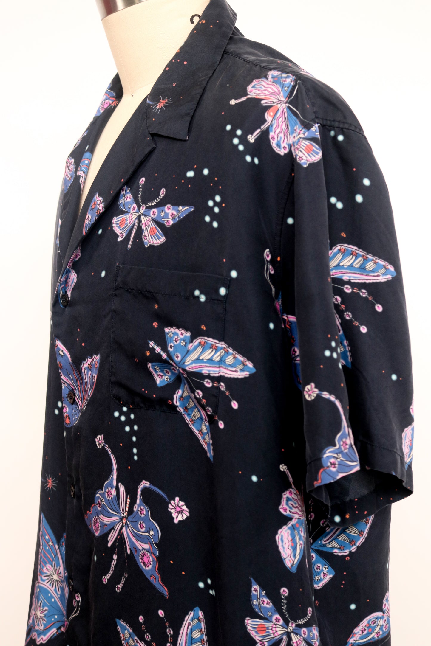 Valentino Butterfly Button-Up Shirt