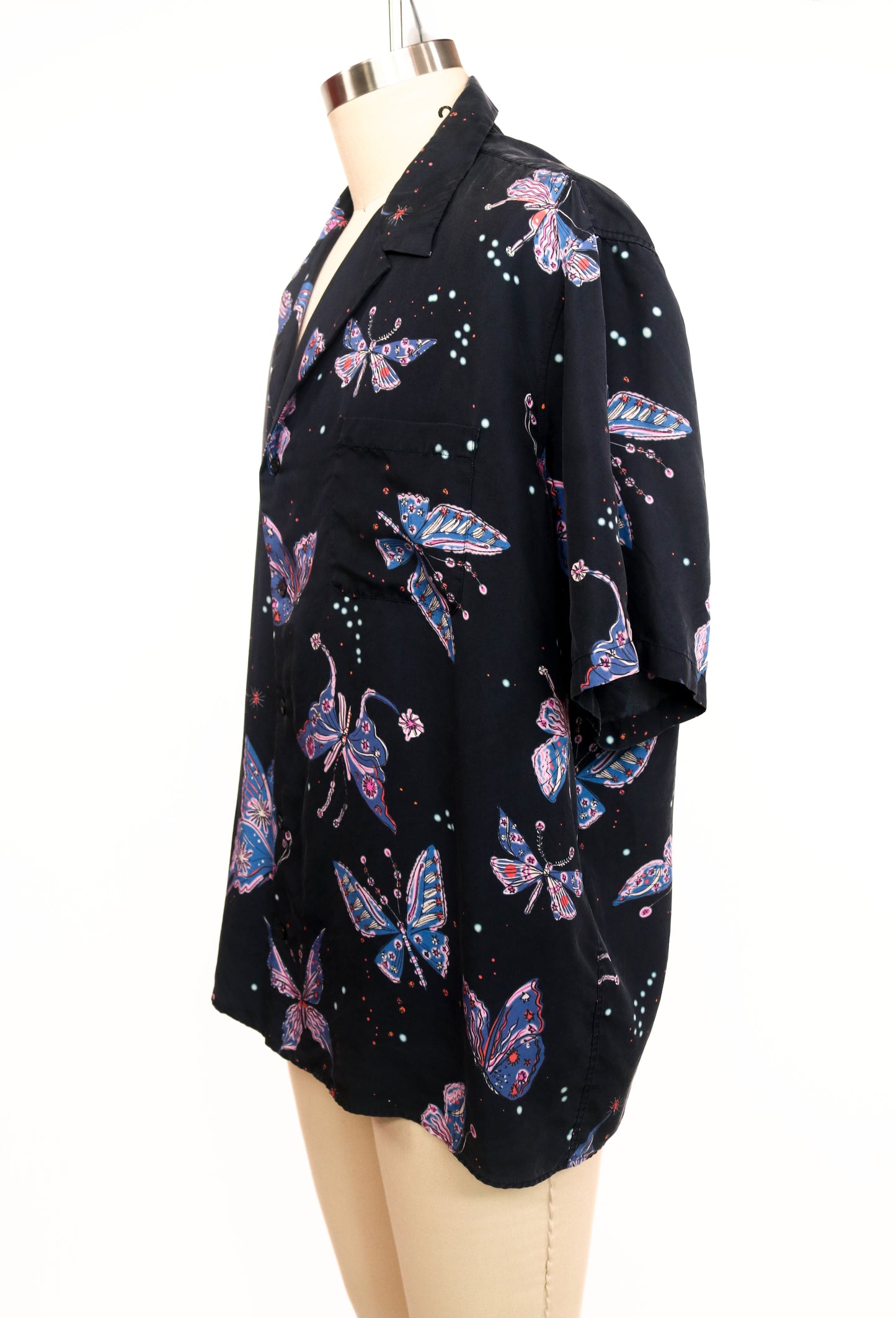 Valentino Butterfly Button-Up Shirt