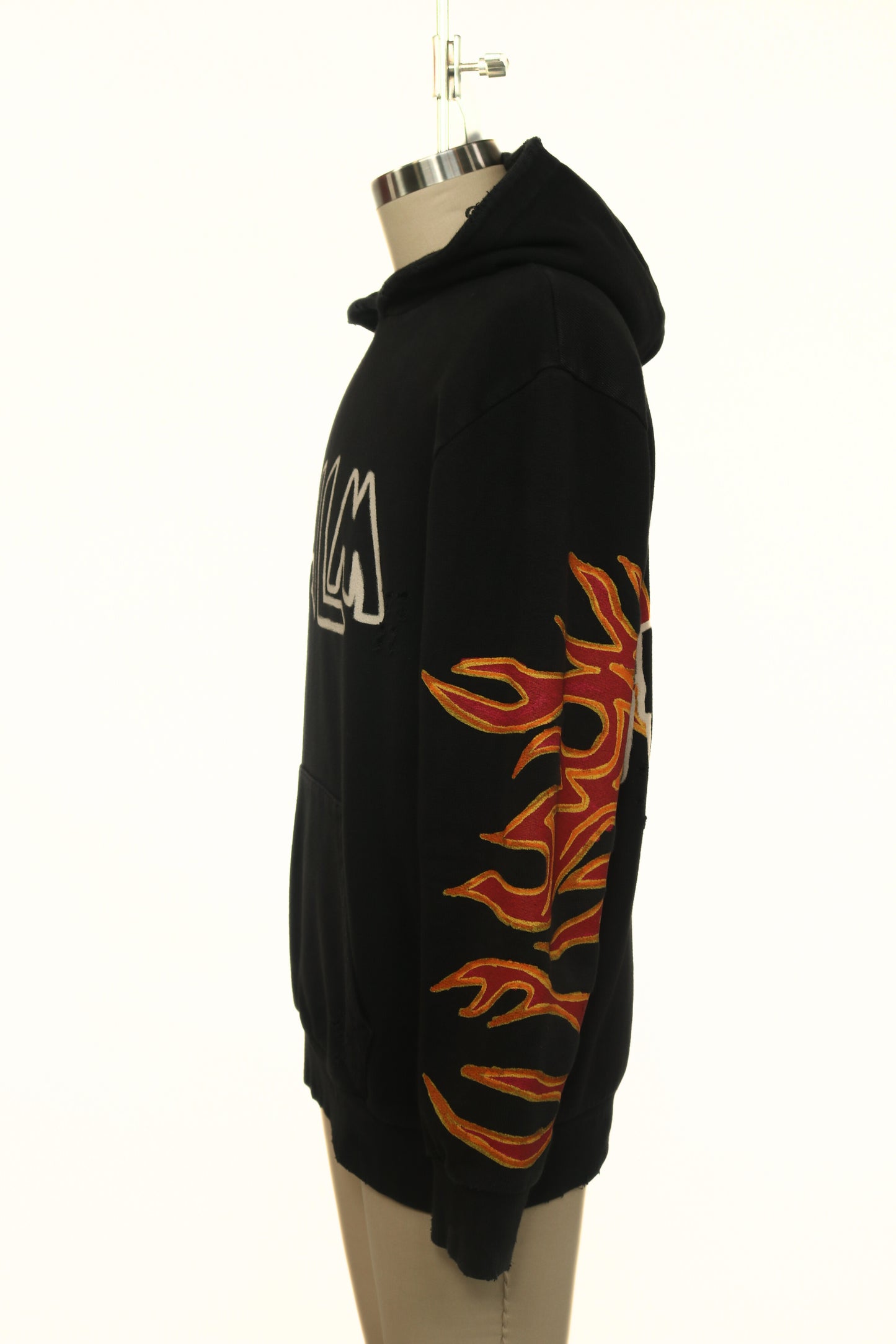Palm Angels Distressed Fire Hoodie