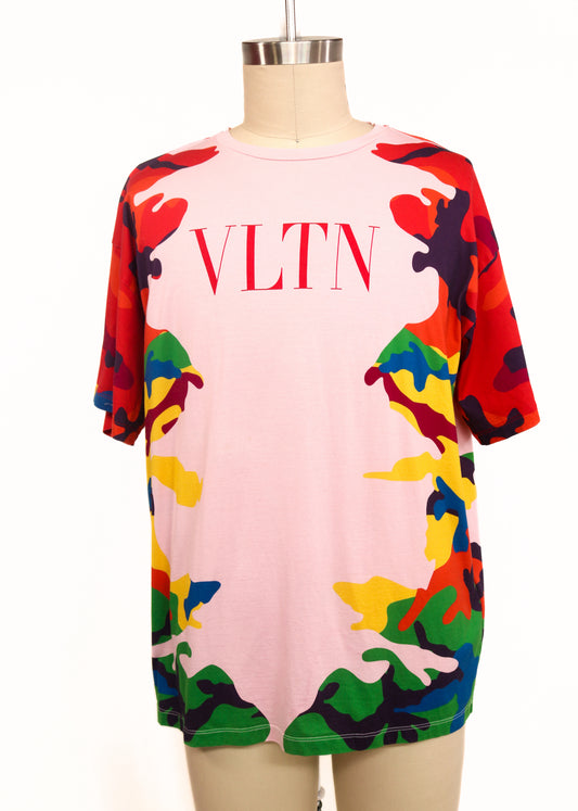 Valentino Rainbow Camo T-Shirt