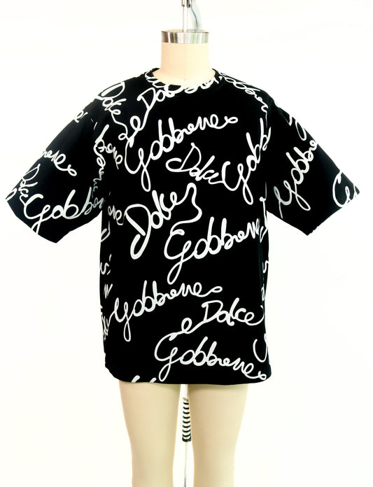 Dolce & Gabbana Oversized Monogram T-Shirt