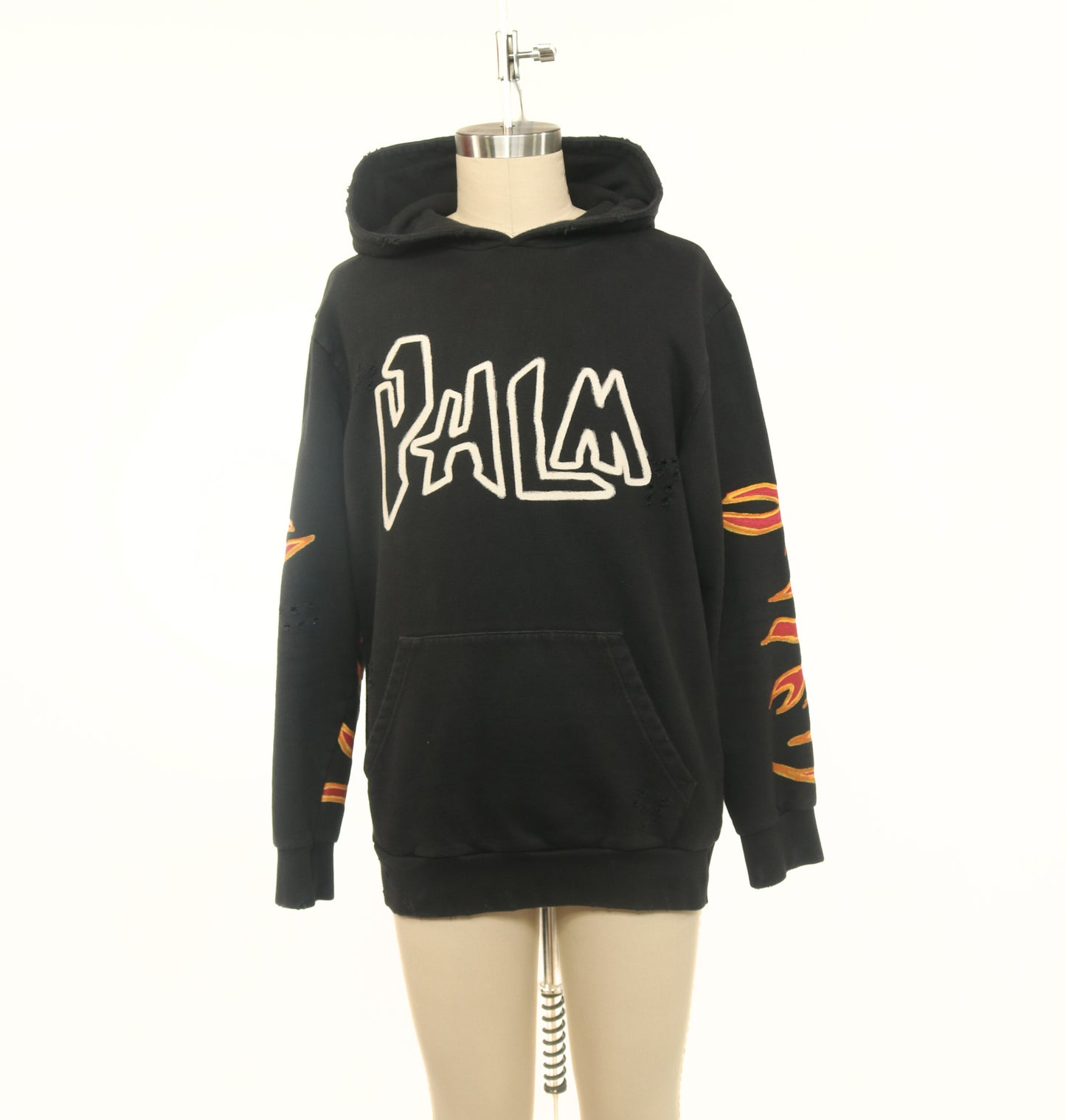 Palm Angels Distressed Fire Hoodie