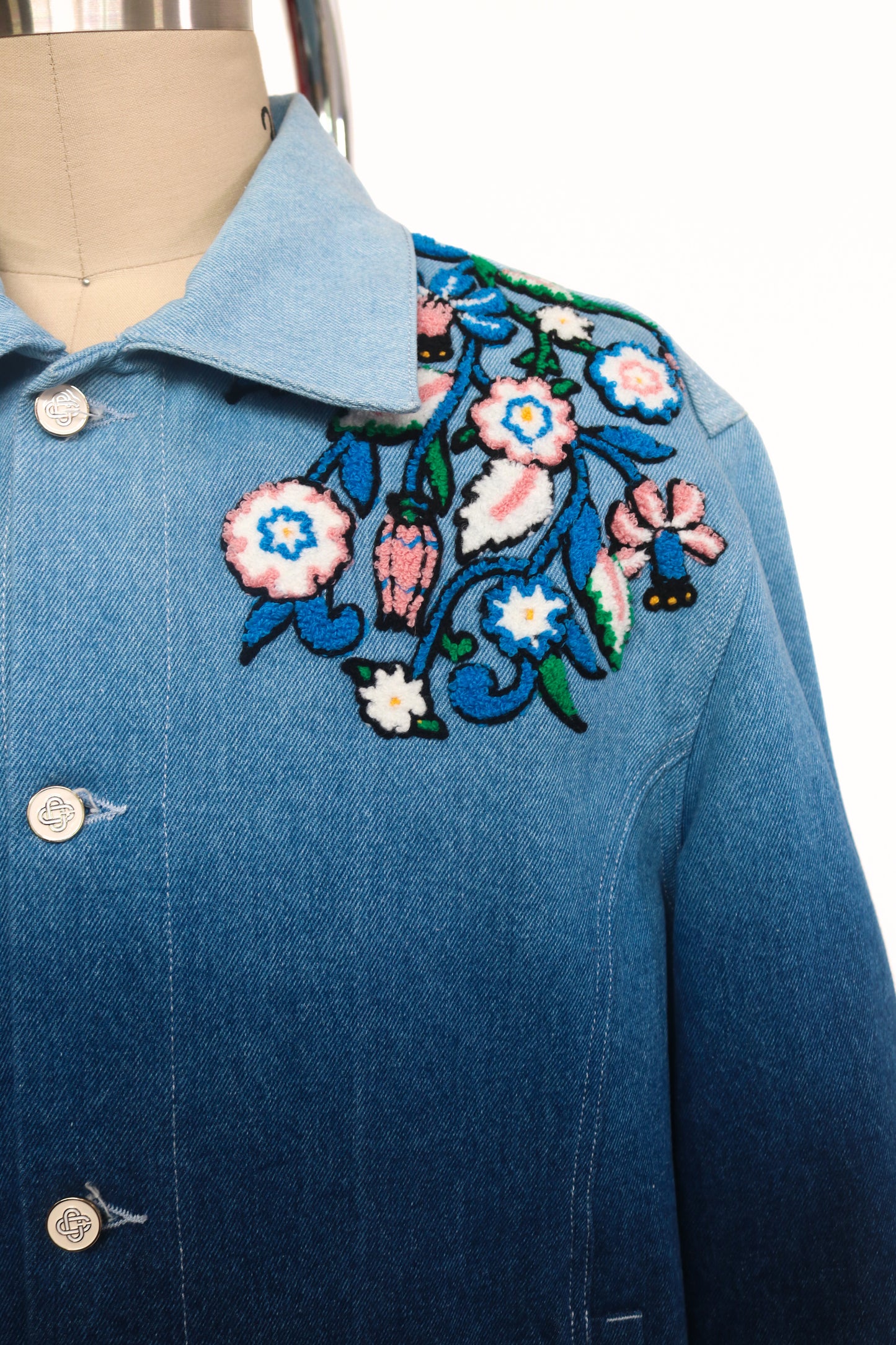 Casablanca Denim Floral Jacket