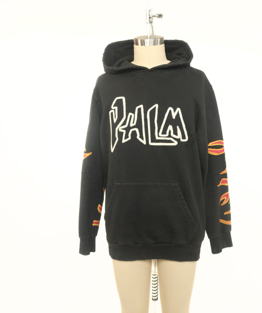 Palm Angels Distressed Fire Hoodie