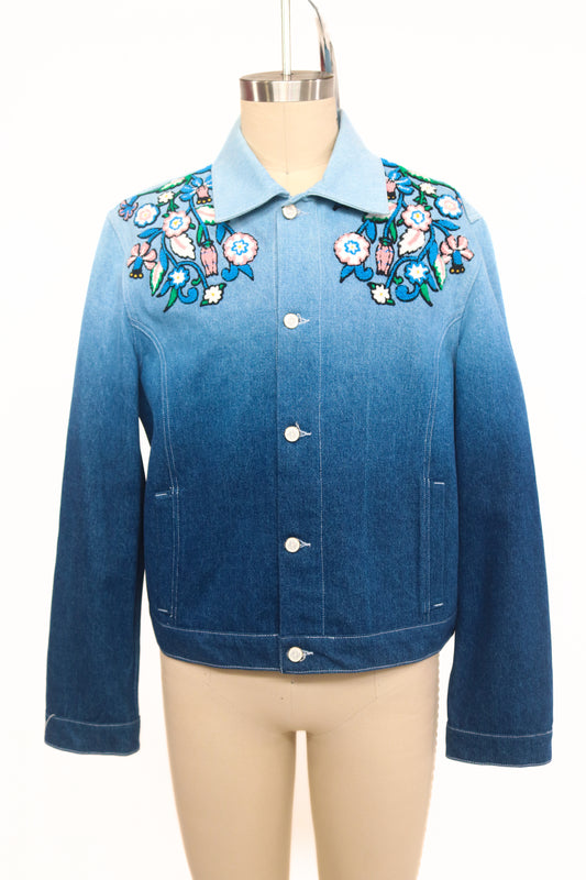 Casablanca Denim Floral Jacket