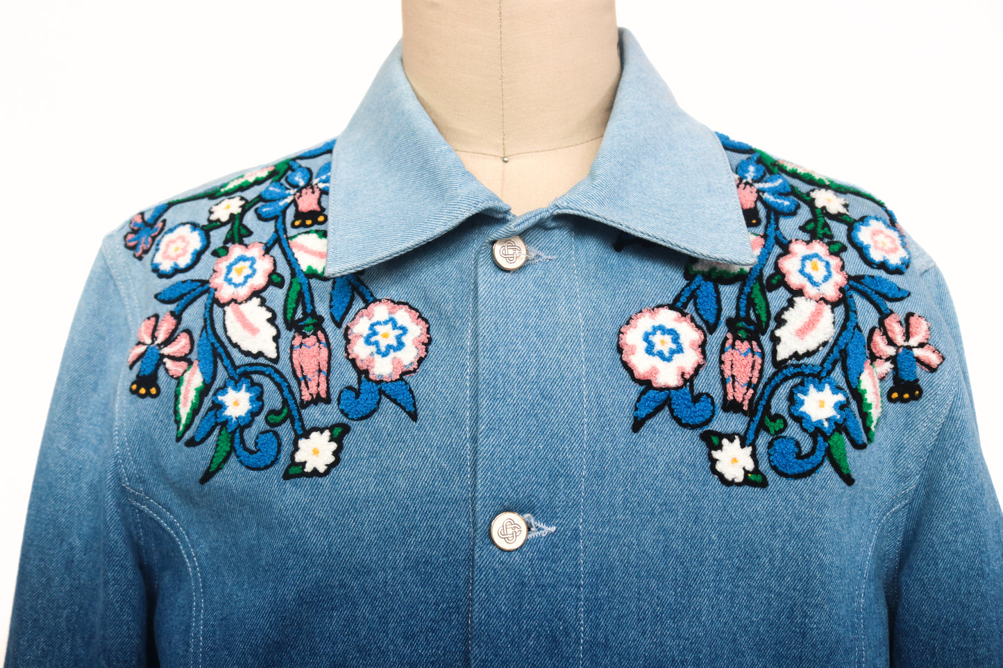 Casablanca Denim Floral Jacket