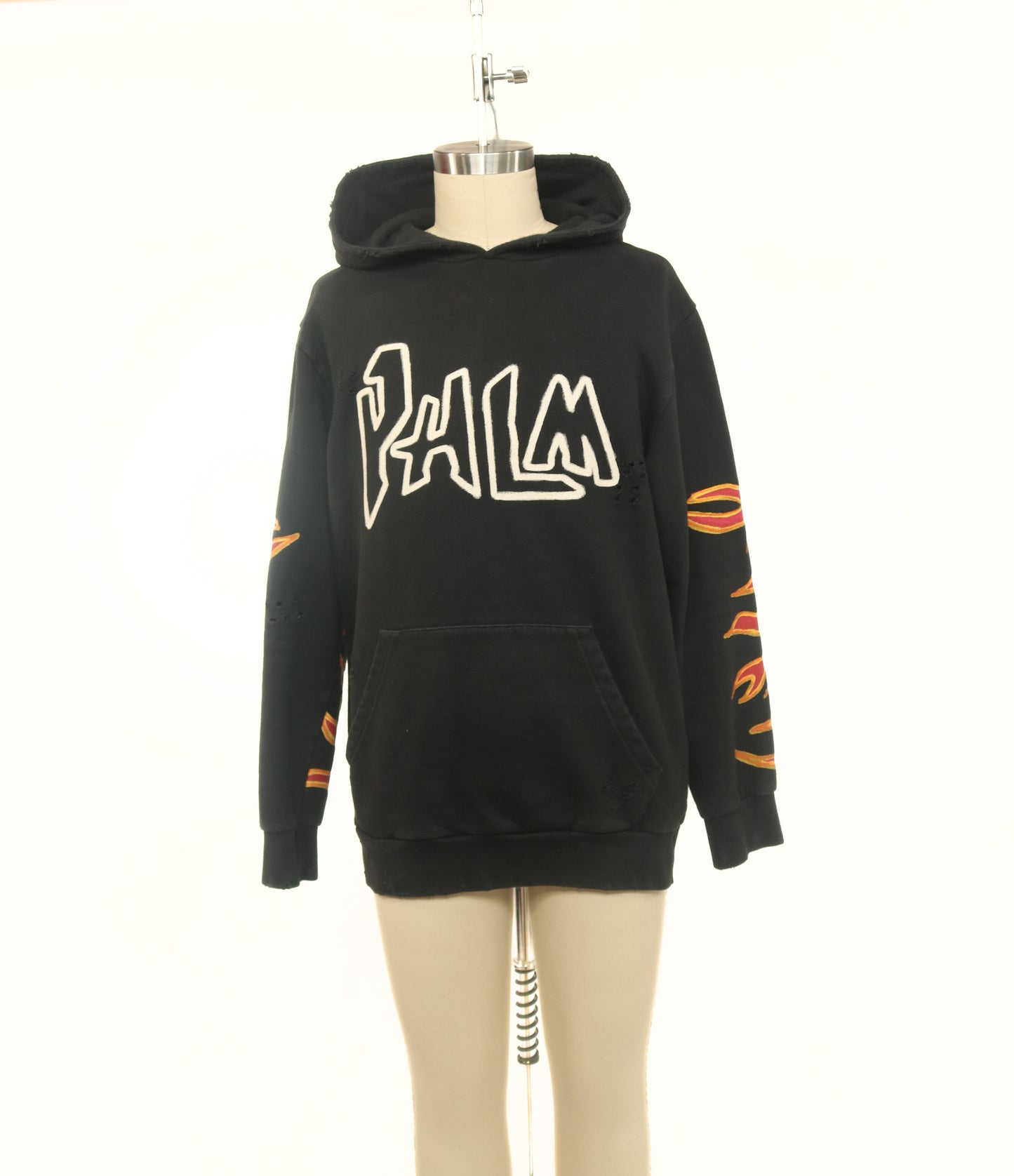 Palm Angels Distressed Fire Hoodie