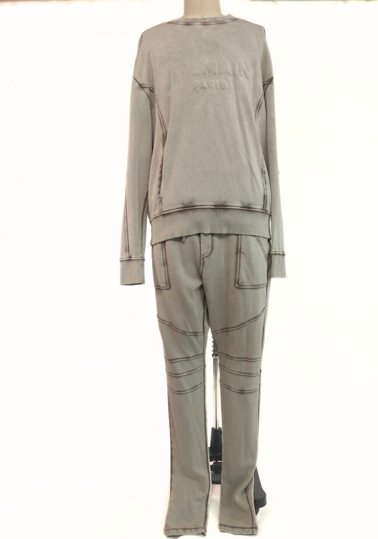 Balmain Bronze Acid Wash Crewneck