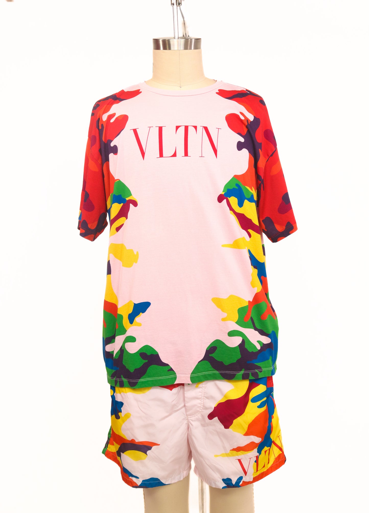 Valentino Rainbow Camo T-Shirt