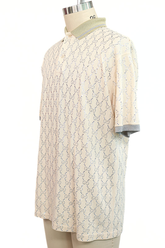 Gucci Crystallized Polo Shirt