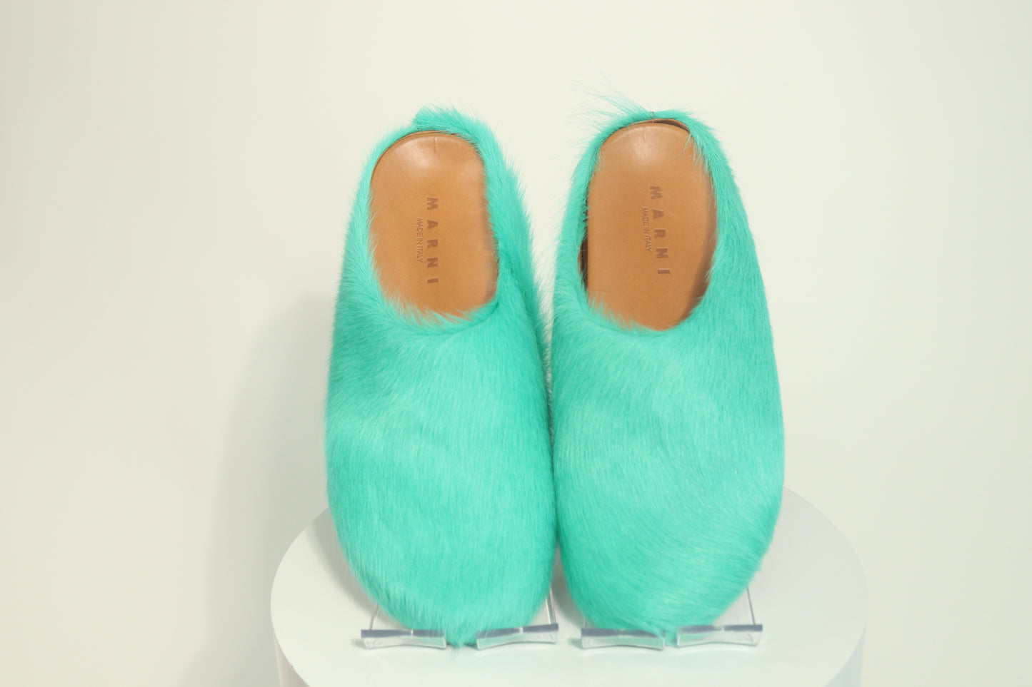 Marni Fussbett Shaggy Sabot Mules