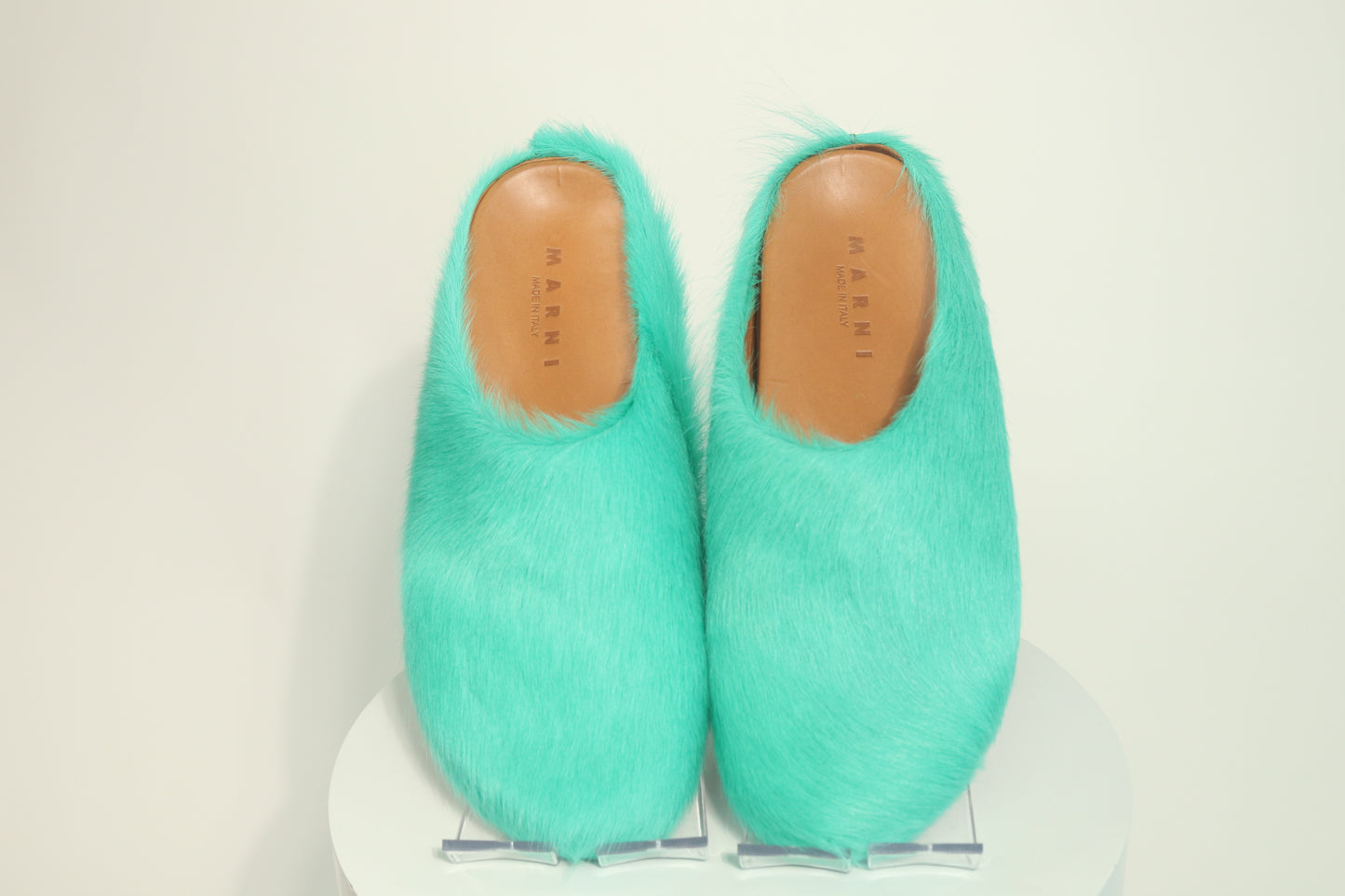Marni Fussbett Shaggy Sabot Mules