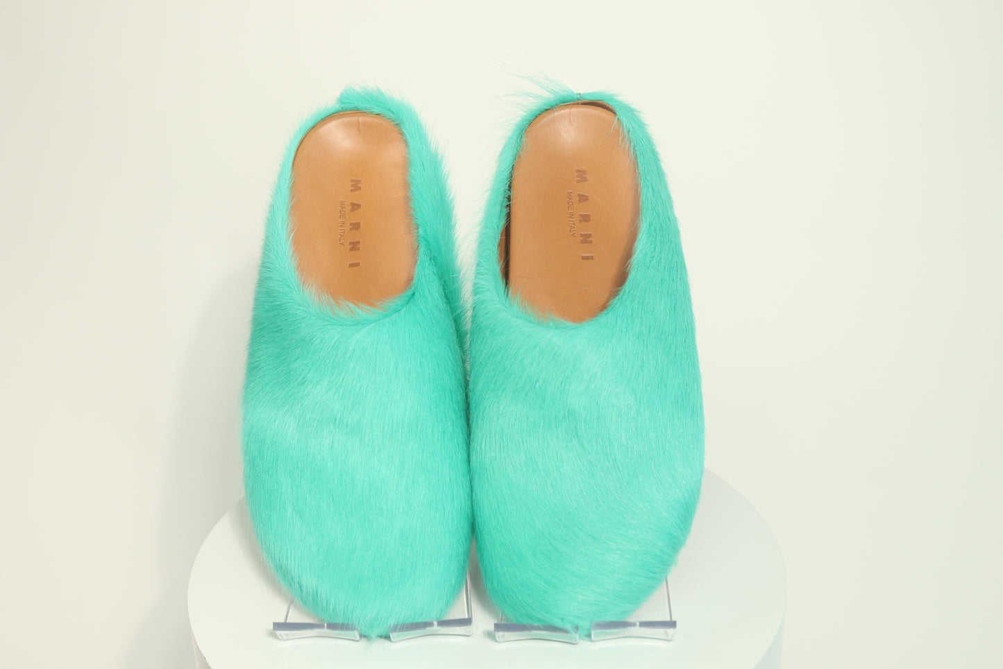 Marni Fussbett Shaggy Sabot Mules