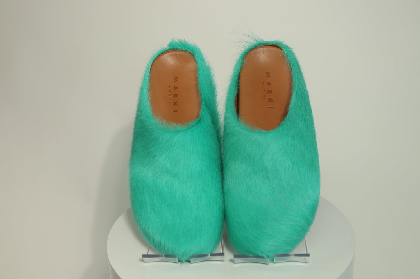 Marni Fussbett Shaggy Sabot Mules