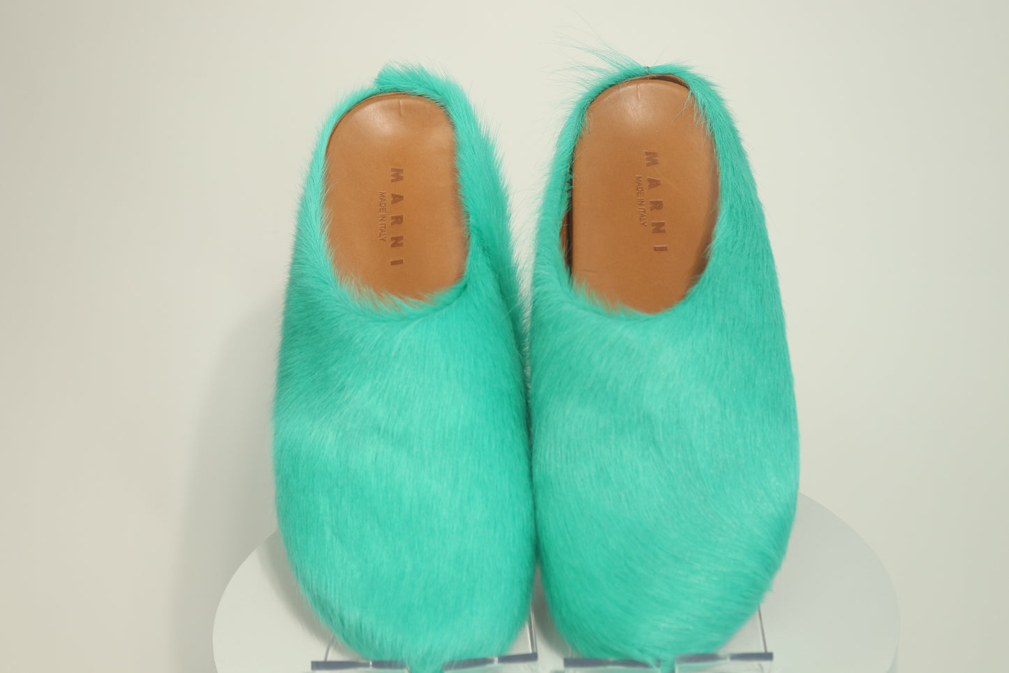 Marni Fussbett Shaggy Sabot Mules