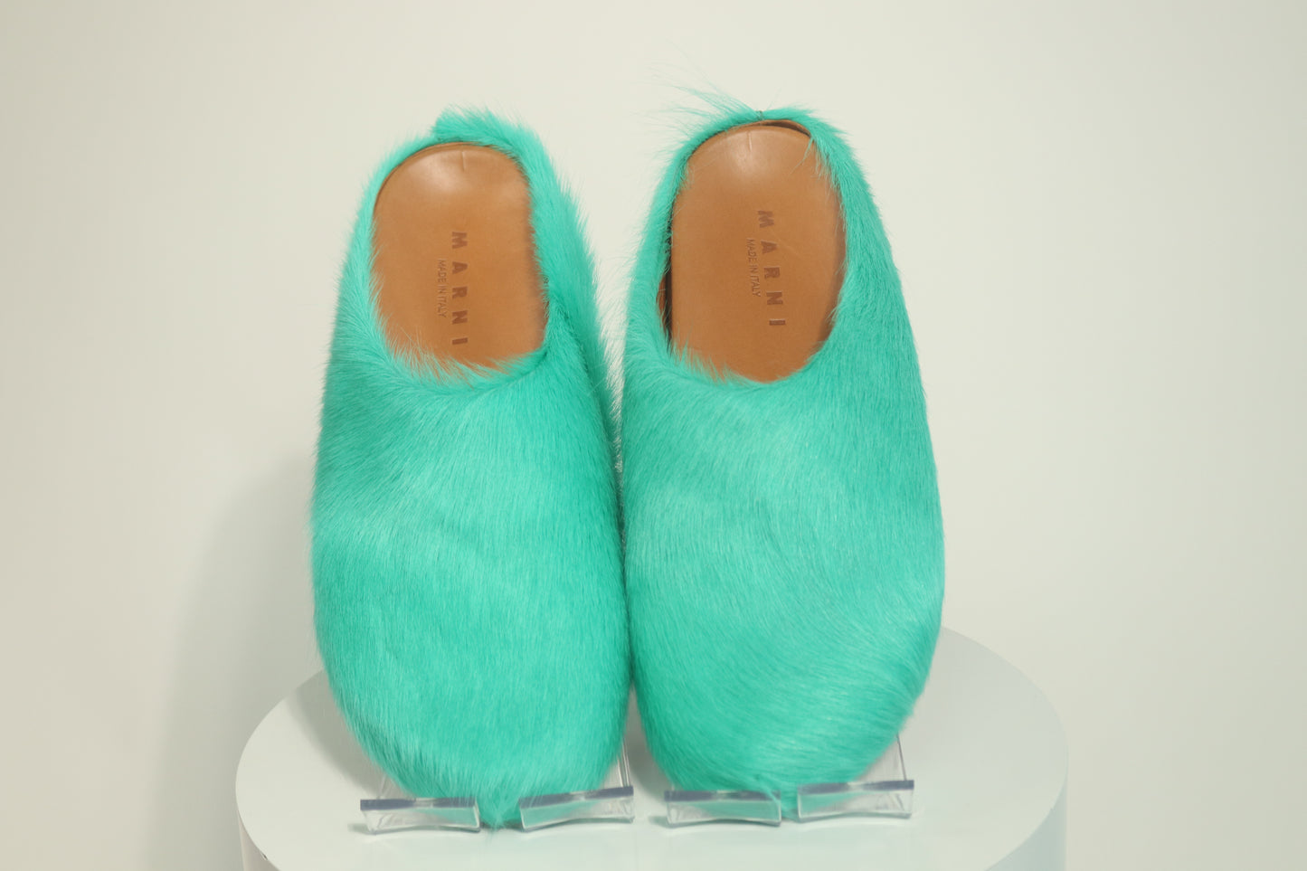 Marni Fussbett Shaggy Sabot Mules