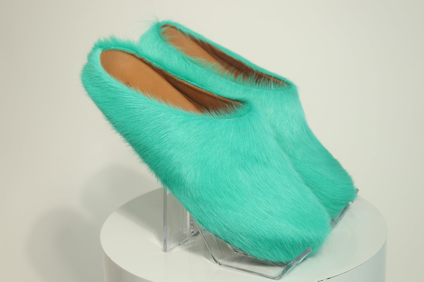 Marni Fussbett Shaggy Sabot Mules