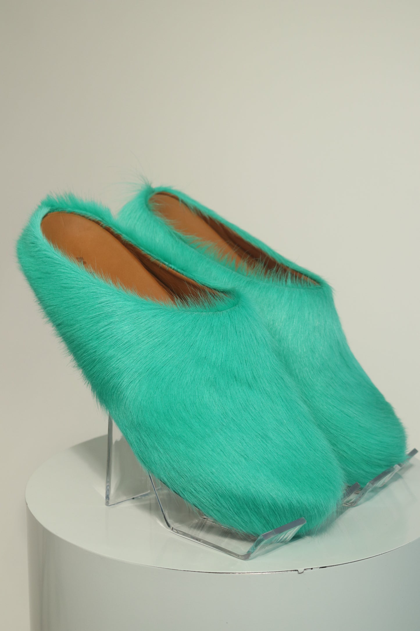 Marni Fussbett Shaggy Sabot Mules