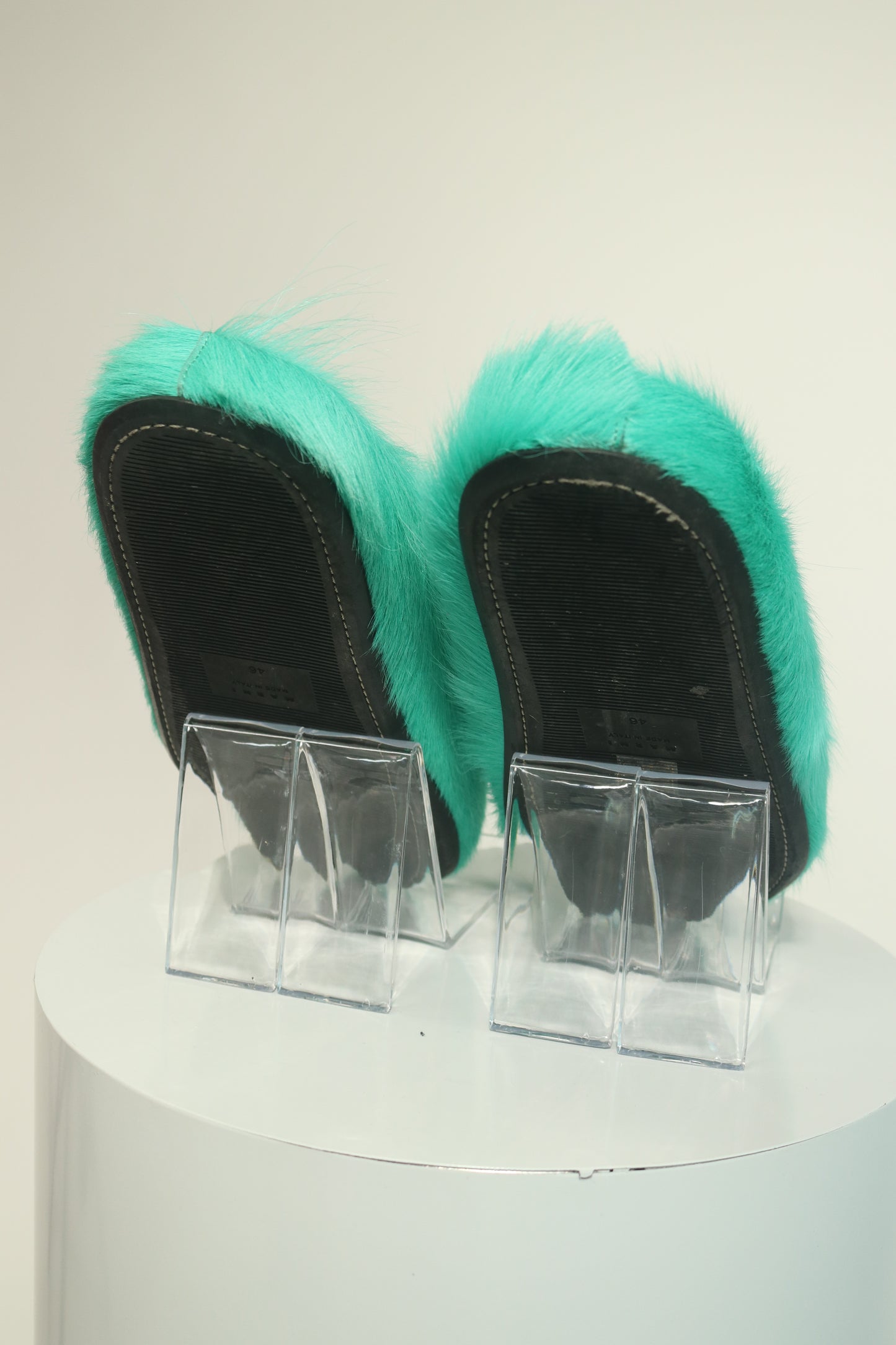 Marni Fussbett Shaggy Sabot Mules