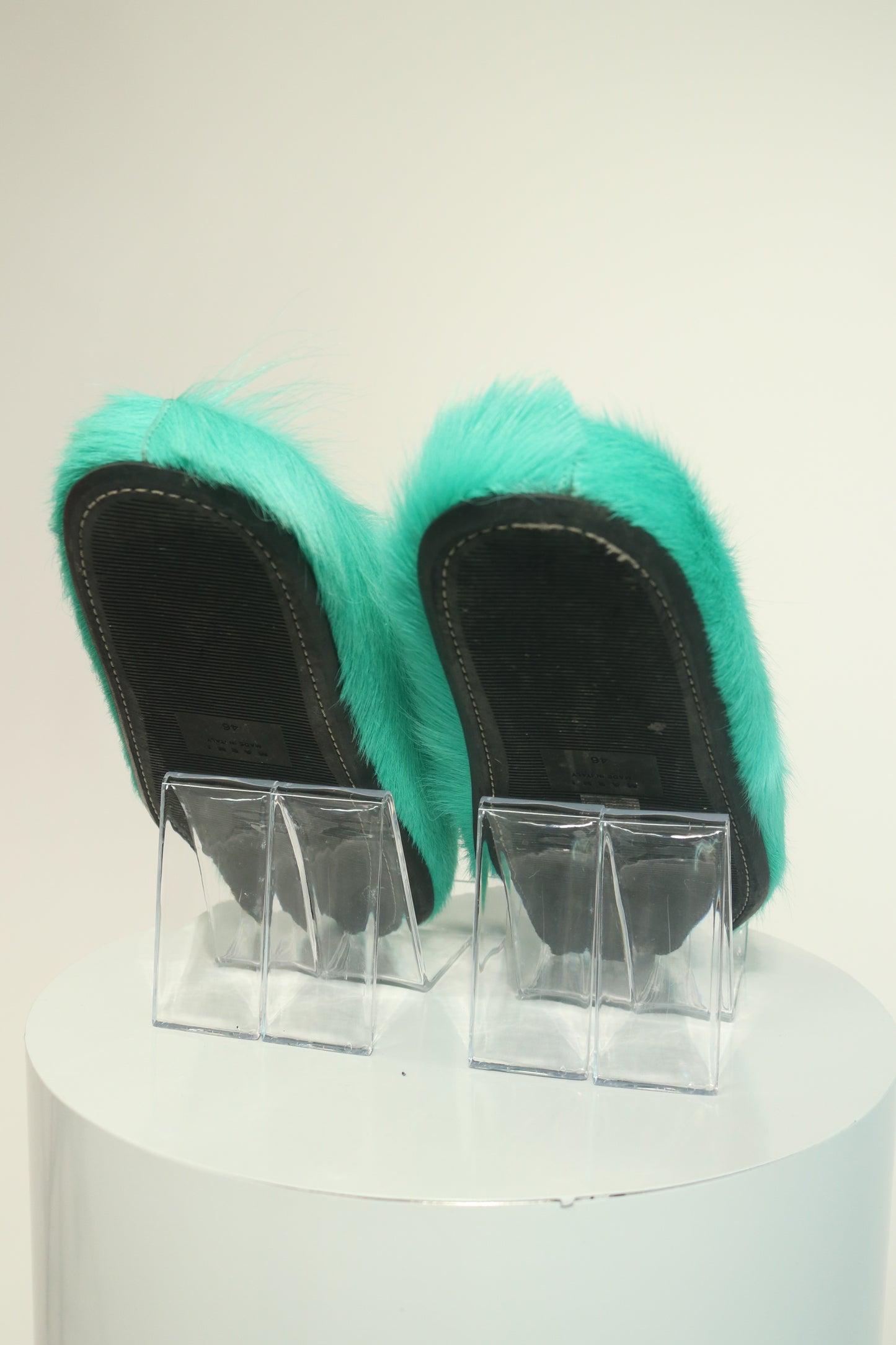 Marni Fussbett Shaggy Sabot Mules