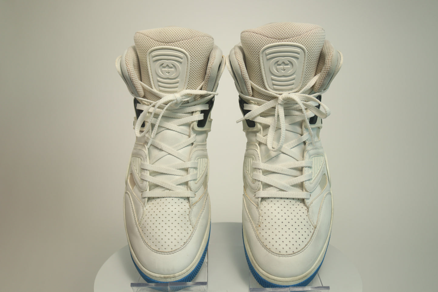 Gucci Basket Blue High Top Sneakers