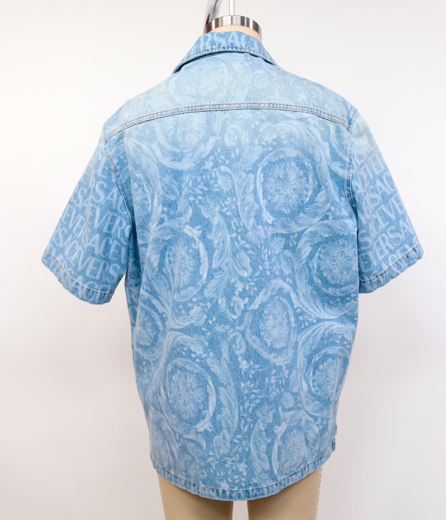Versace Monogram Denim Shirt