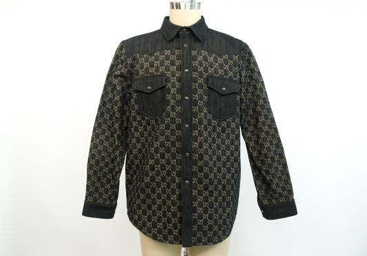 Gucci Monogram Denim Overshirt